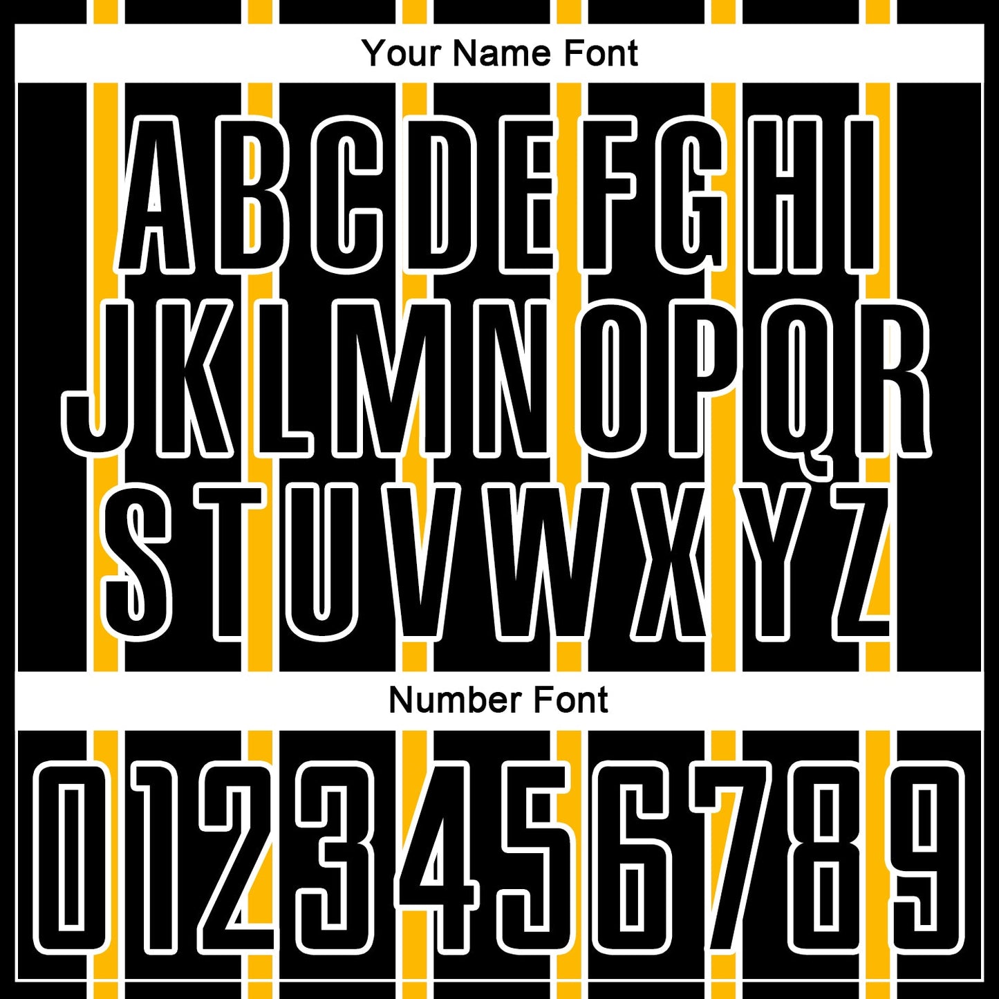 Custom Black Gold-White Stripe Line Sublimation Soccer Uniform Jersey view 6