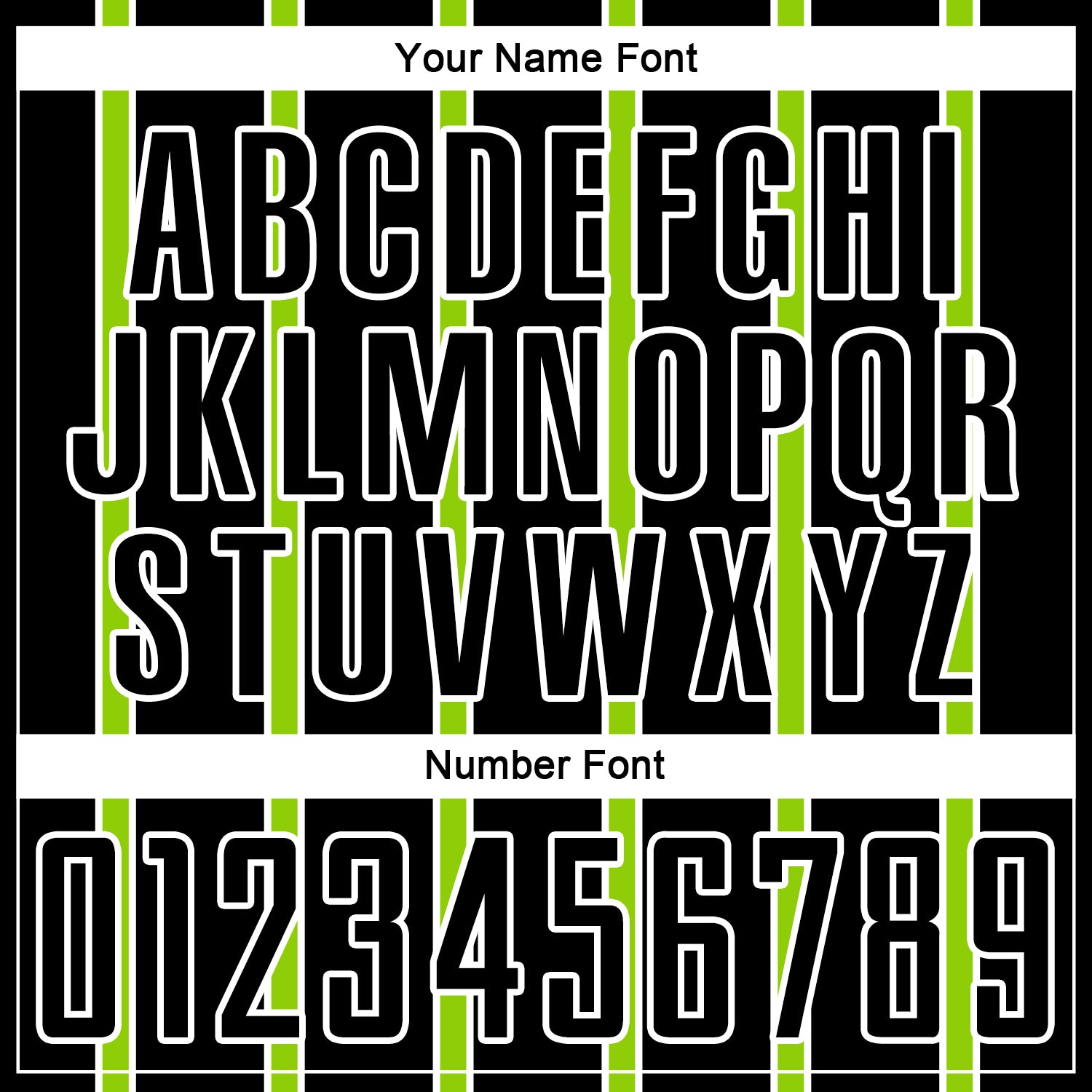 Custom Black Neon Green-White Stripe Line Sublimation Soccer Uniform Jersey view 6