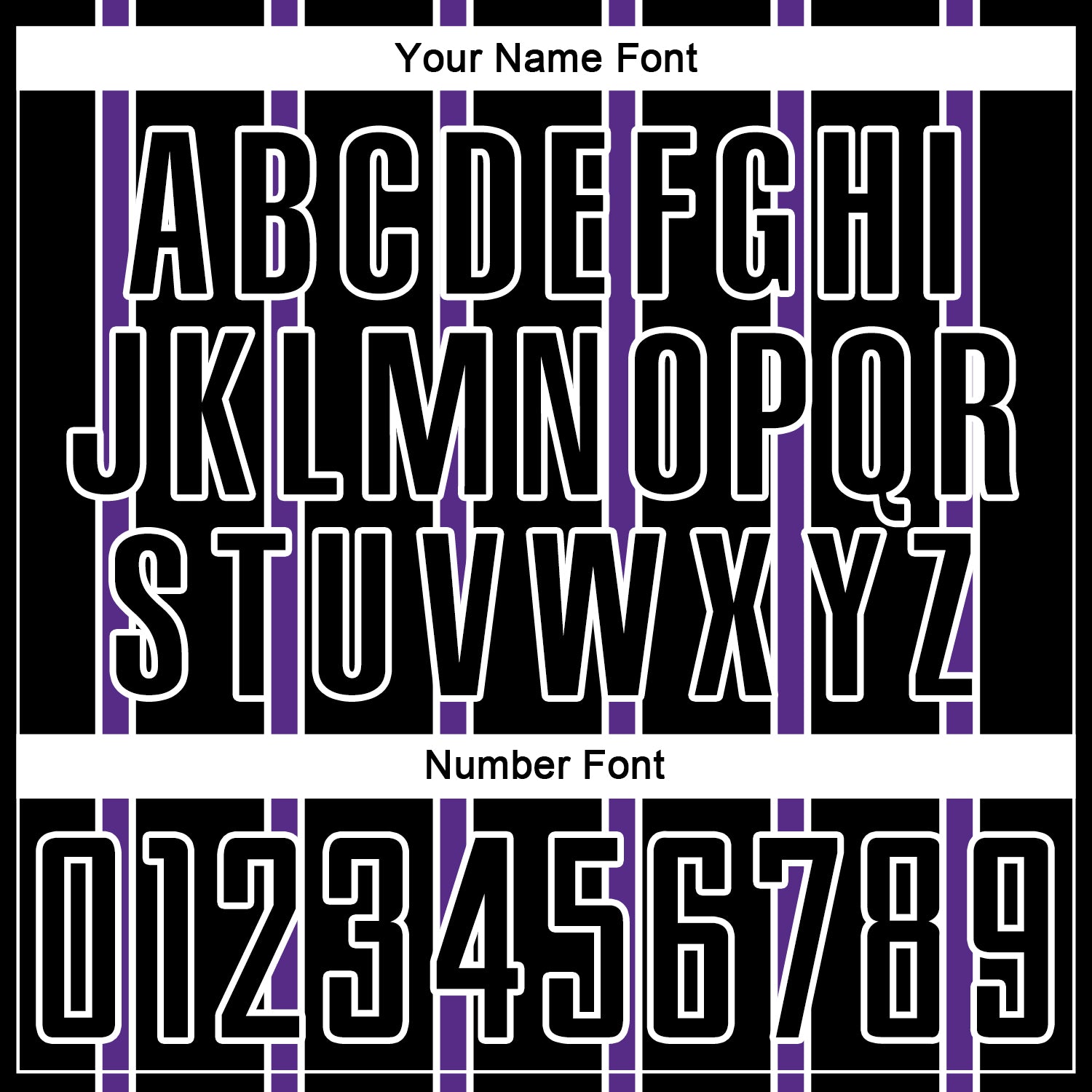 Custom Black Purple-White Stripe Line Sublimation Soccer Uniform Jersey view 6