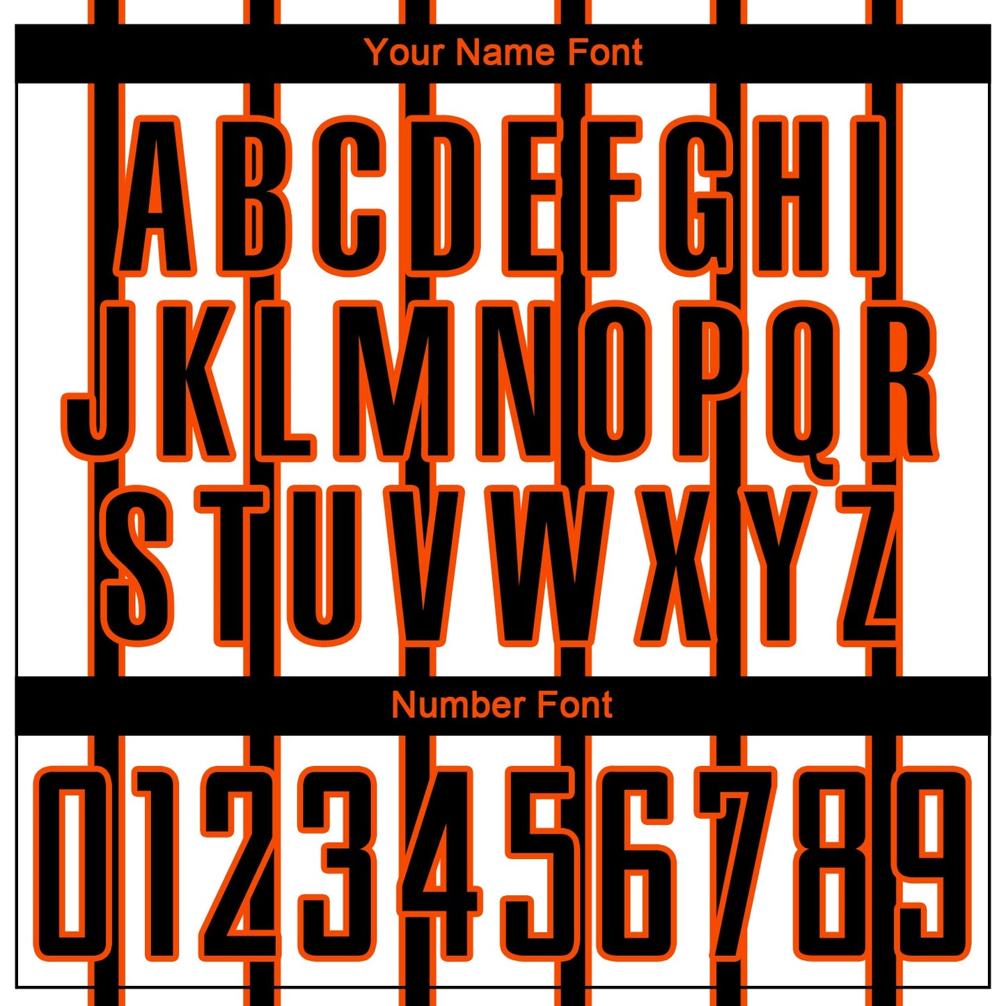 Custom White Black-Orange Stripe Line Sublimation Soccer Uniform Jersey view 6