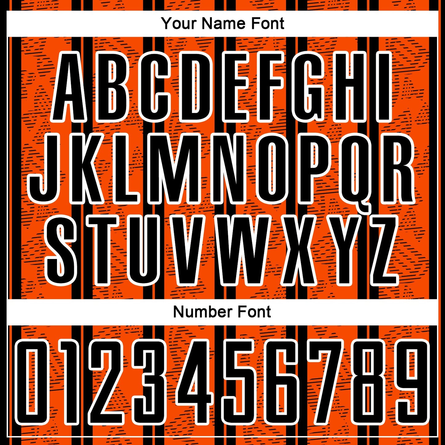 Custom Orange Black-White Stripe Line Sublimation Soccer Uniform Jersey view 6
