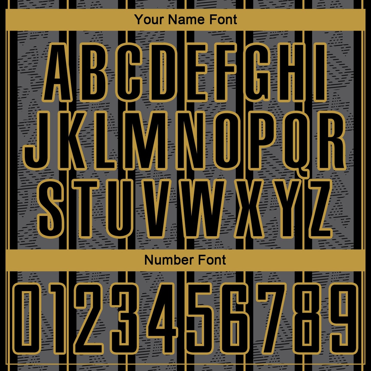 Custom Gray Black-Old Gold Stripe Line Sublimation Soccer Uniform Jersey view 6