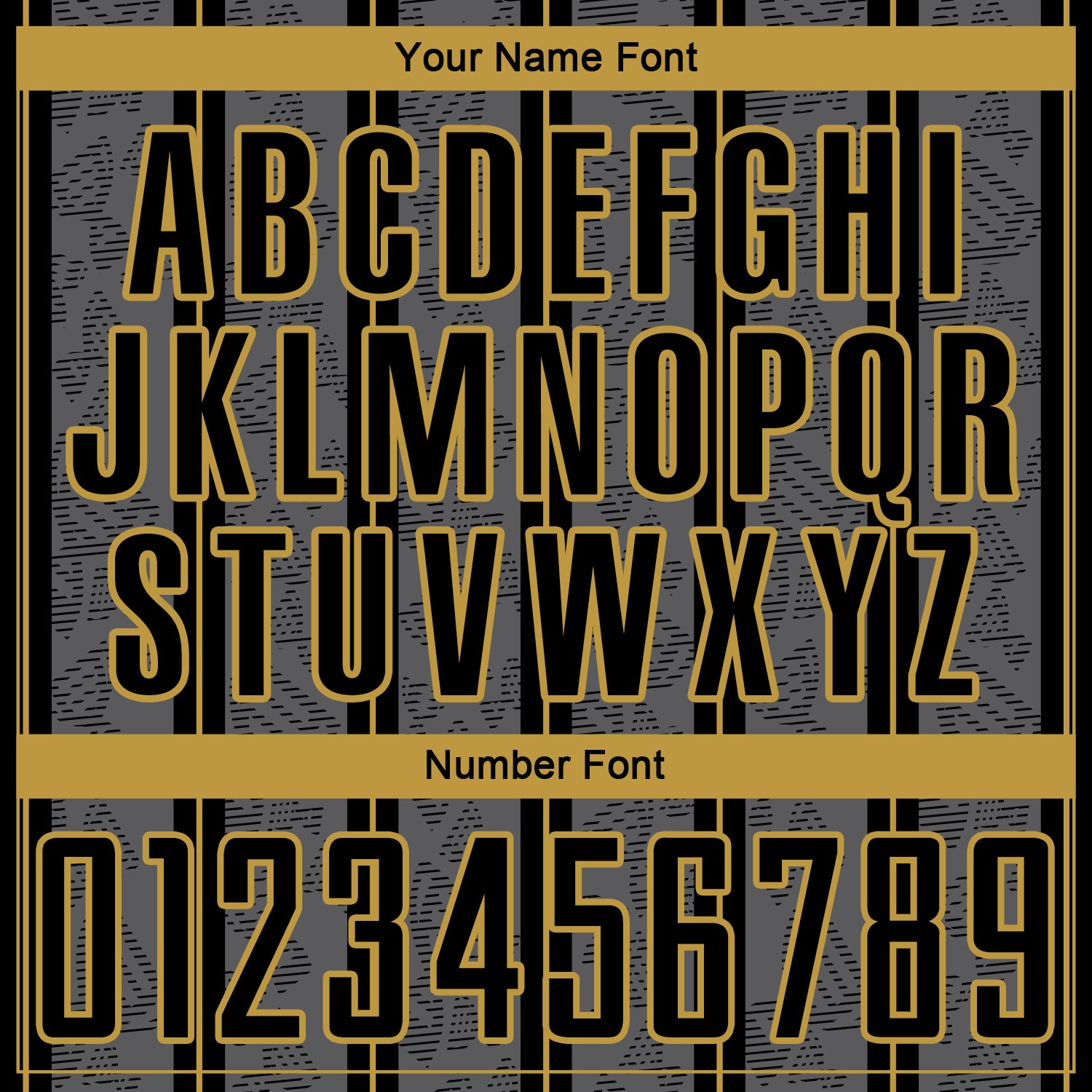 Custom Gray Black-Old Gold Stripe Line Sublimation Soccer Uniform Jersey view 6