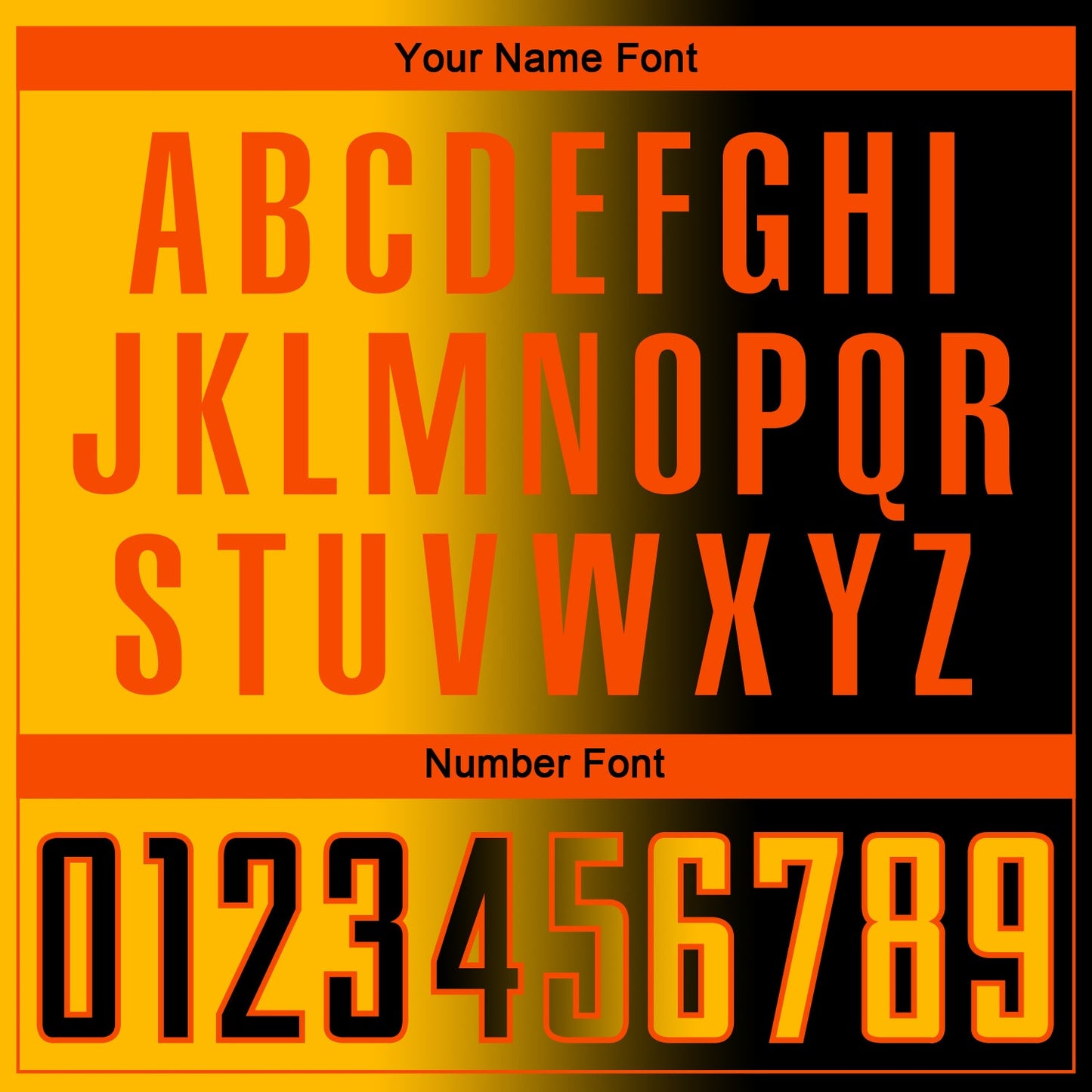 Custom Black Gold-Orange Sublimation Gradient Fashion Soccer Uniform Jersey view 6