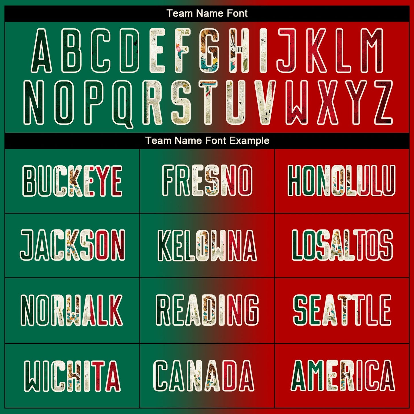 Custom Red Vintage Mexican Flag Kelly Green Black-Cream Sublimation Gradient Fashion Soccer Uniform Jersey view 5