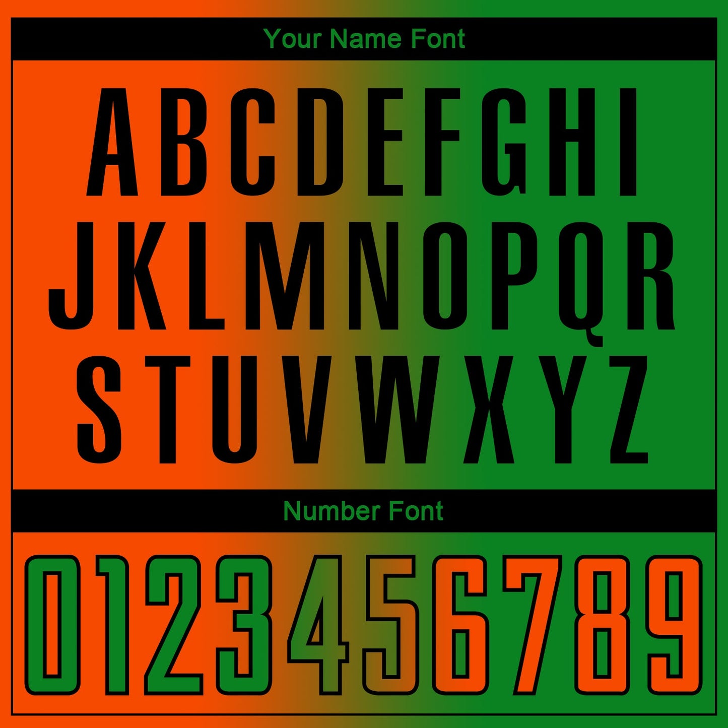 Custom Grass Green Orange-Black Sublimation Gradient Fashion Soccer Uniform Jersey view 6
