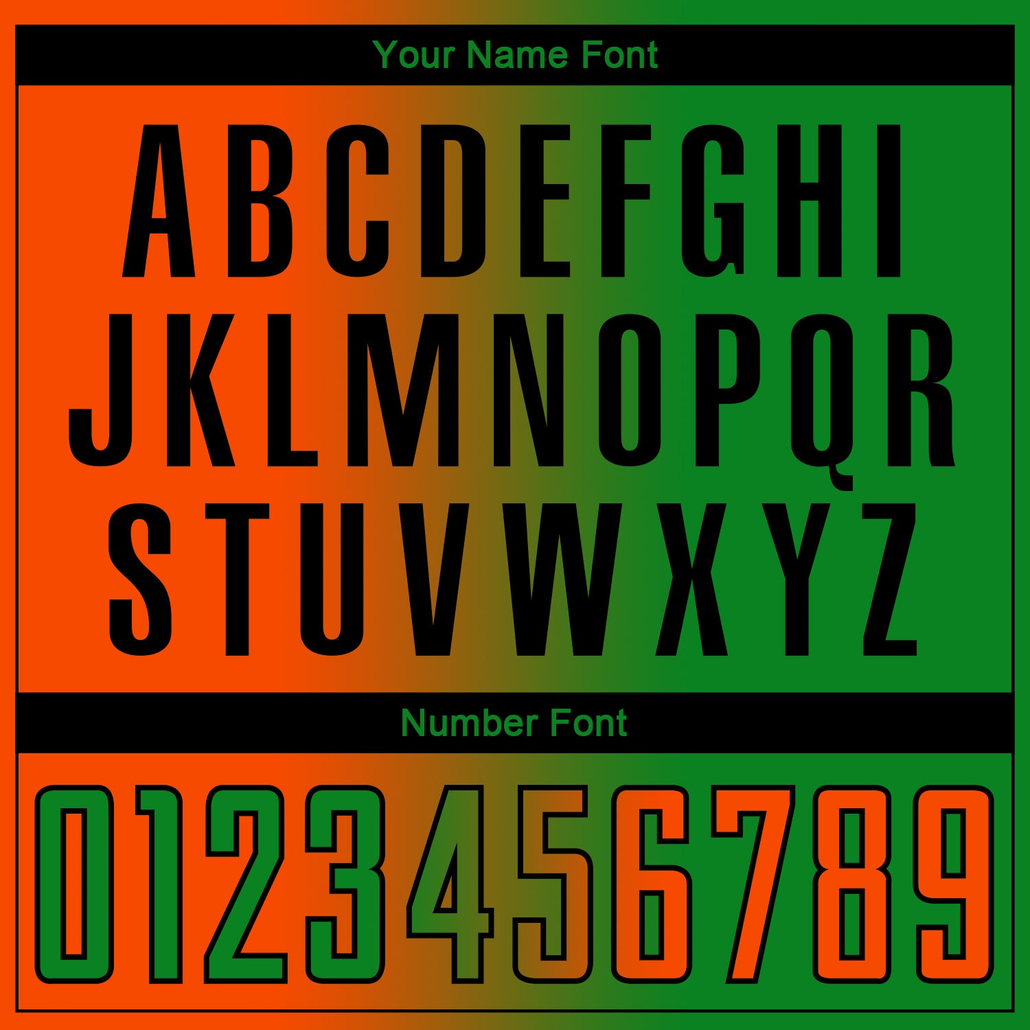 Custom Grass Green Orange-Black Sublimation Gradient Fashion Soccer Uniform Jersey view 6
