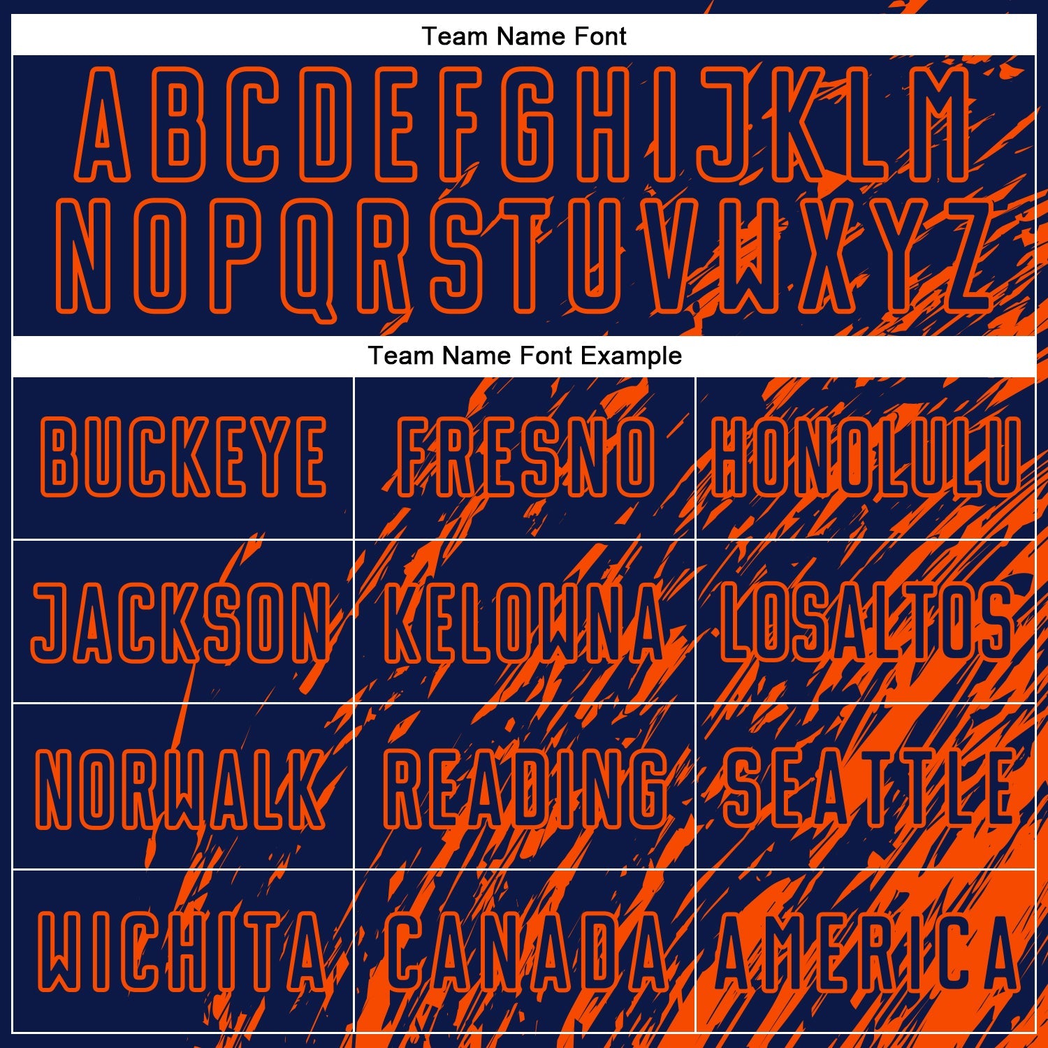Custom Navy Orange Splash Sublimation Soccer Uniform Jersey view 5