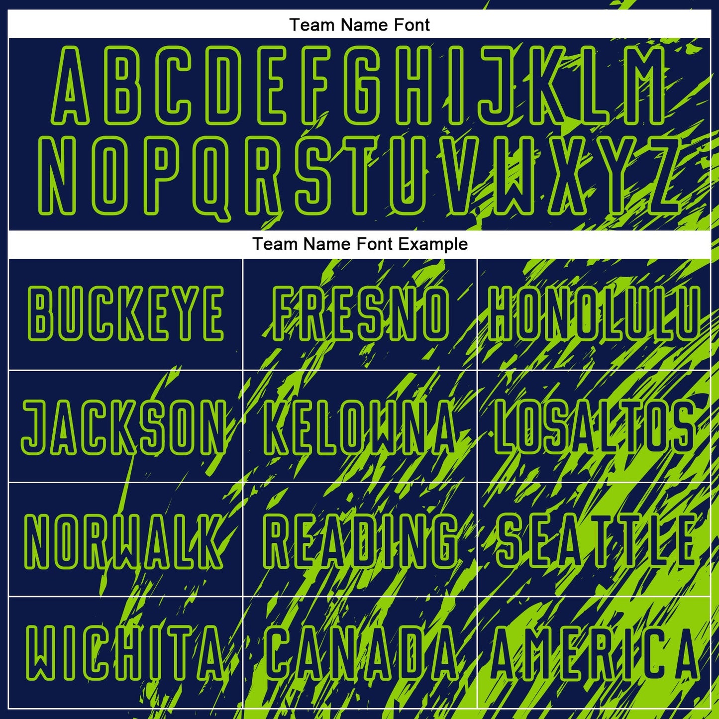 Custom Navy Neon Green Splash Sublimation Soccer Uniform Jersey view 5