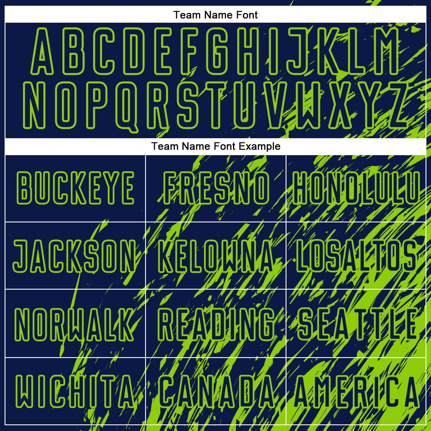 Custom Navy Neon Green Splash Sublimation Soccer Uniform Jersey view 5