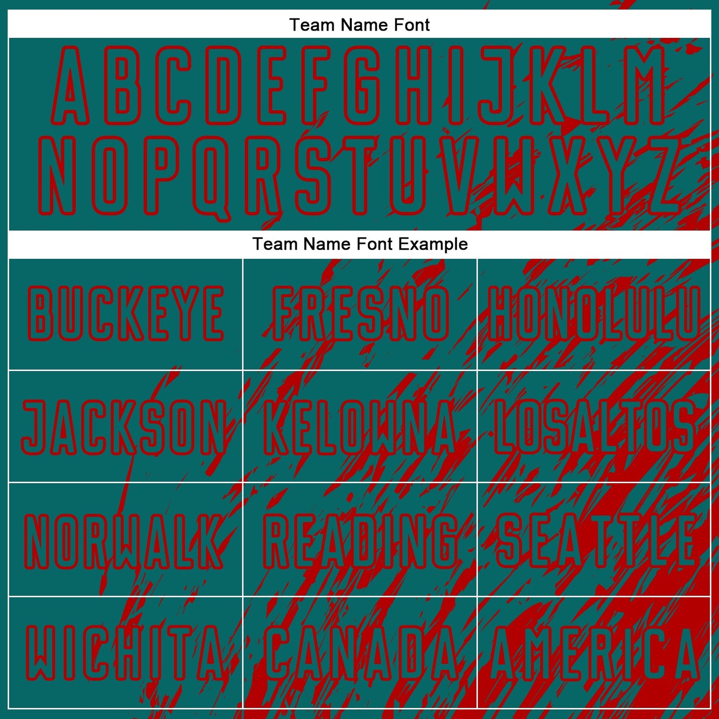 Custom Teal Red Splash Sublimation Soccer Uniform Jersey view 5