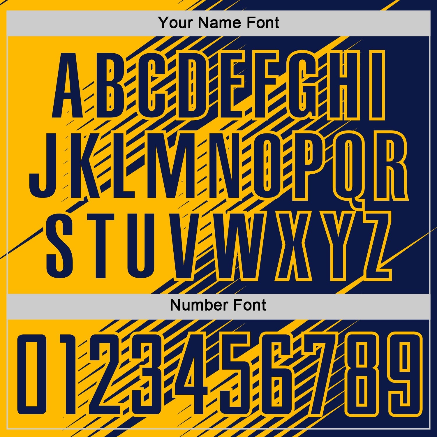 Custom Navy Gold Line Sublimation Soccer Uniform Jersey view 6