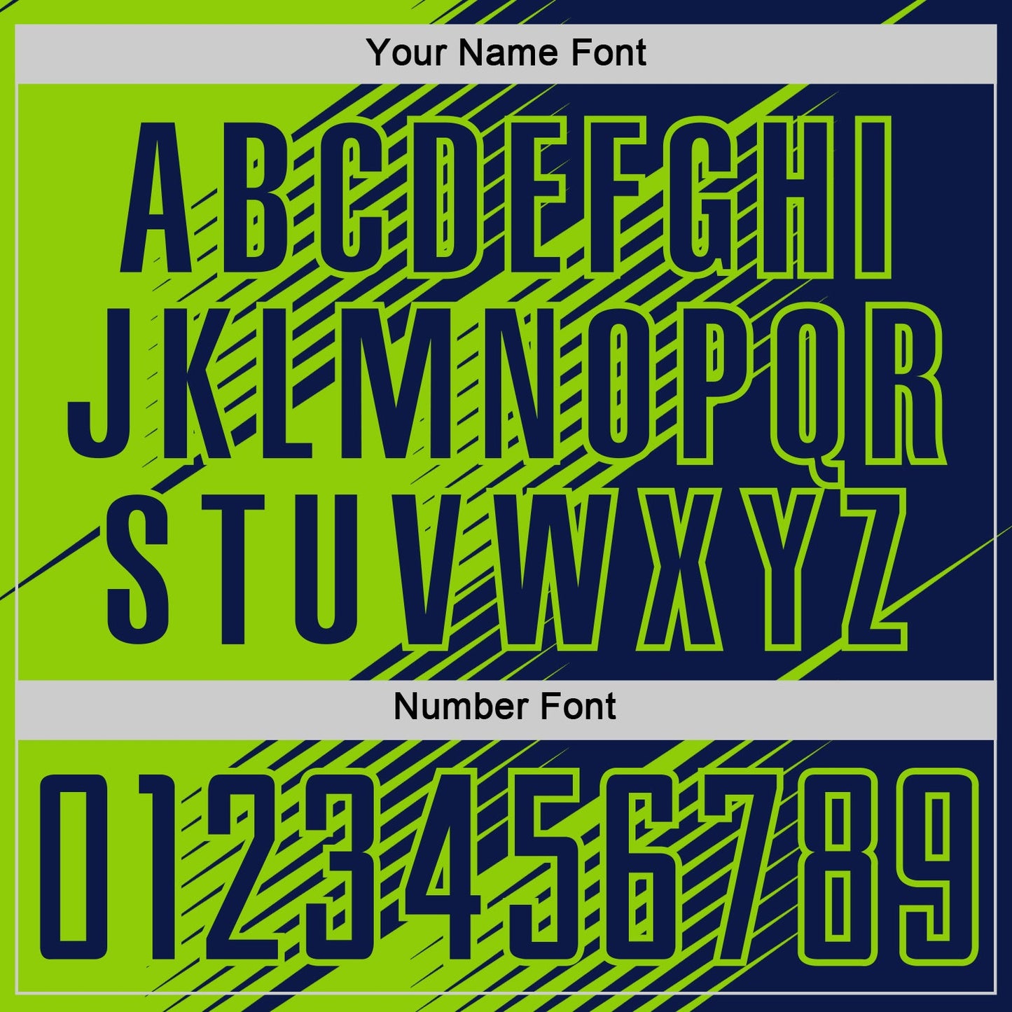 Custom Navy Neon Green Line Sublimation Soccer Uniform Jersey view 6