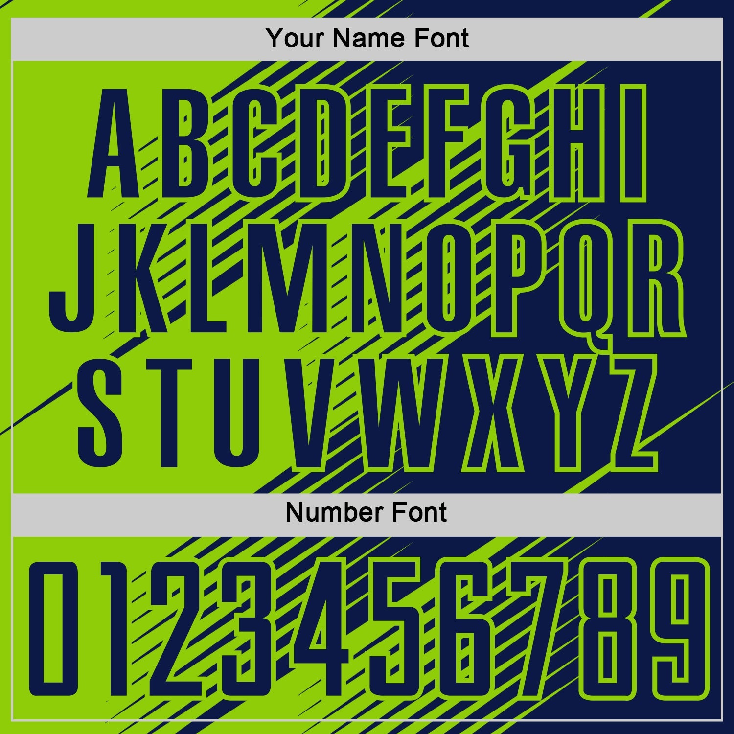 Custom Navy Neon Green Line Sublimation Soccer Uniform Jersey view 6