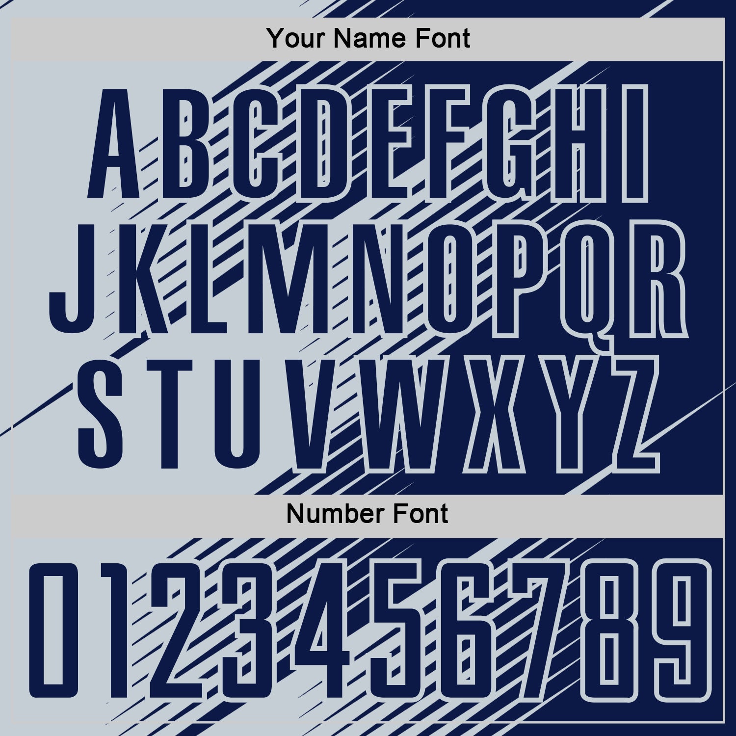 Custom Navy Silver Line Sublimation Soccer Uniform Jersey view 6