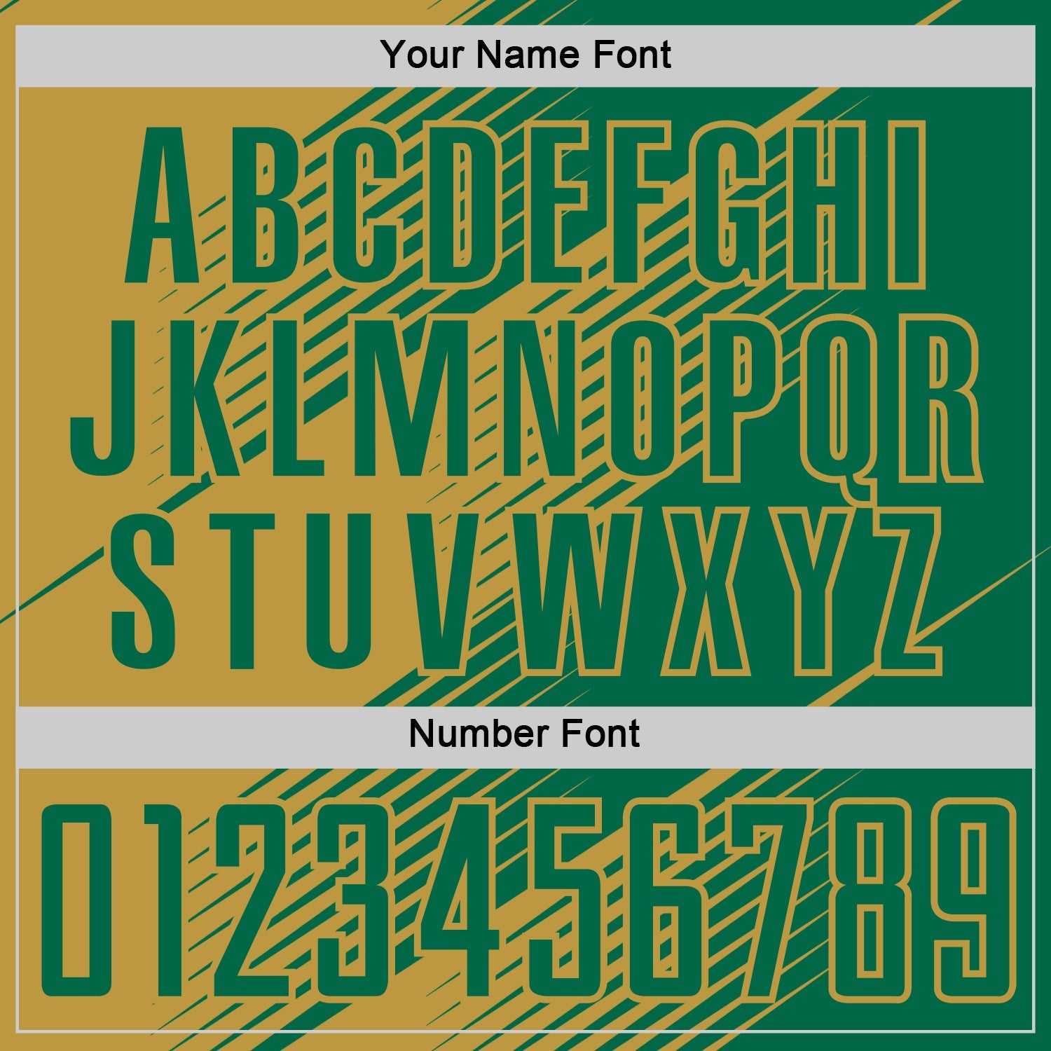 Custom Kelly Green Old Gold Line Sublimation Soccer Uniform Jersey view 6