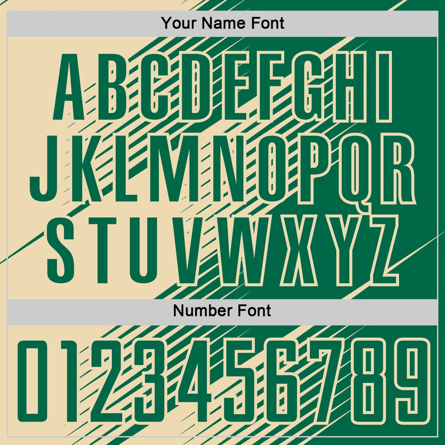 Custom Kelly Green Cream Line Sublimation Soccer Uniform Jersey view 6