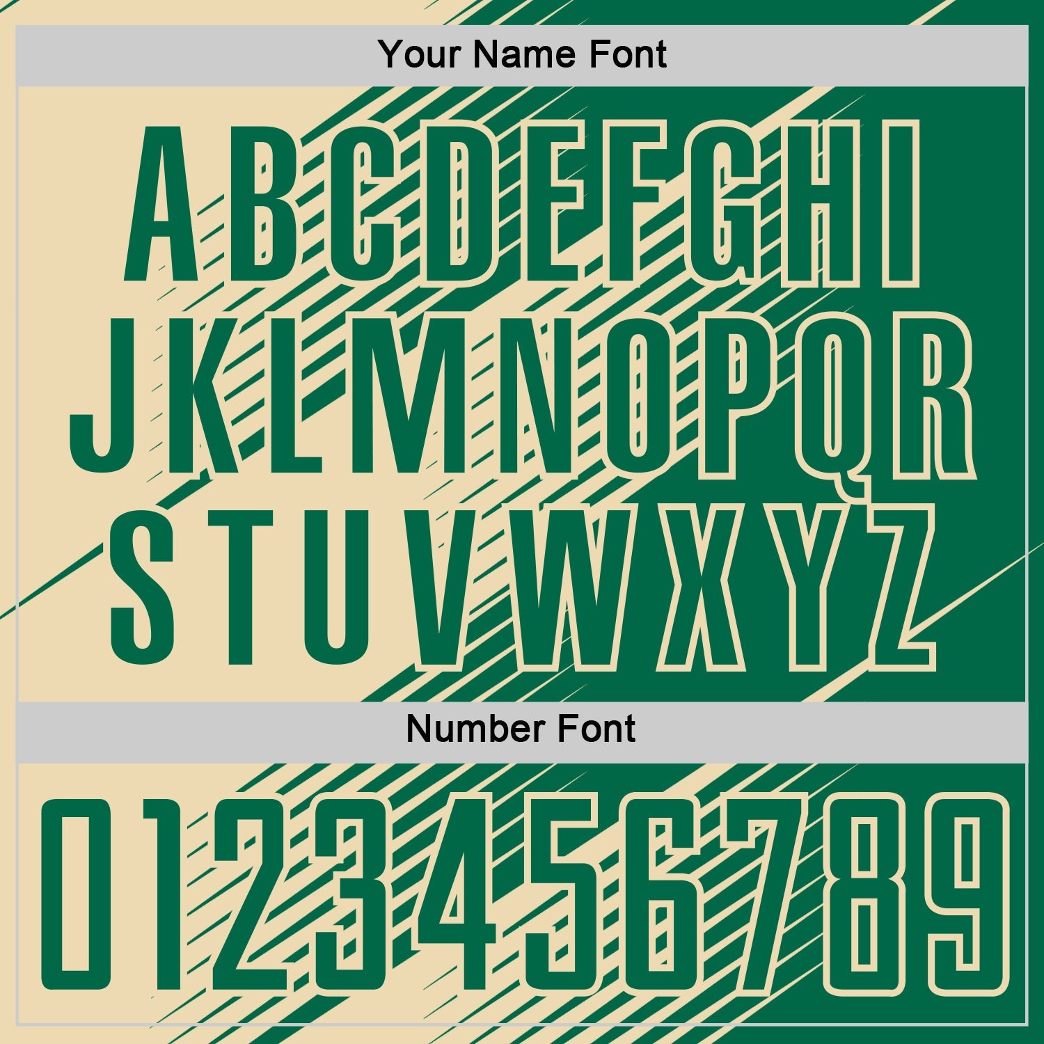 Custom Kelly Green Cream Line Sublimation Soccer Uniform Jersey view 6