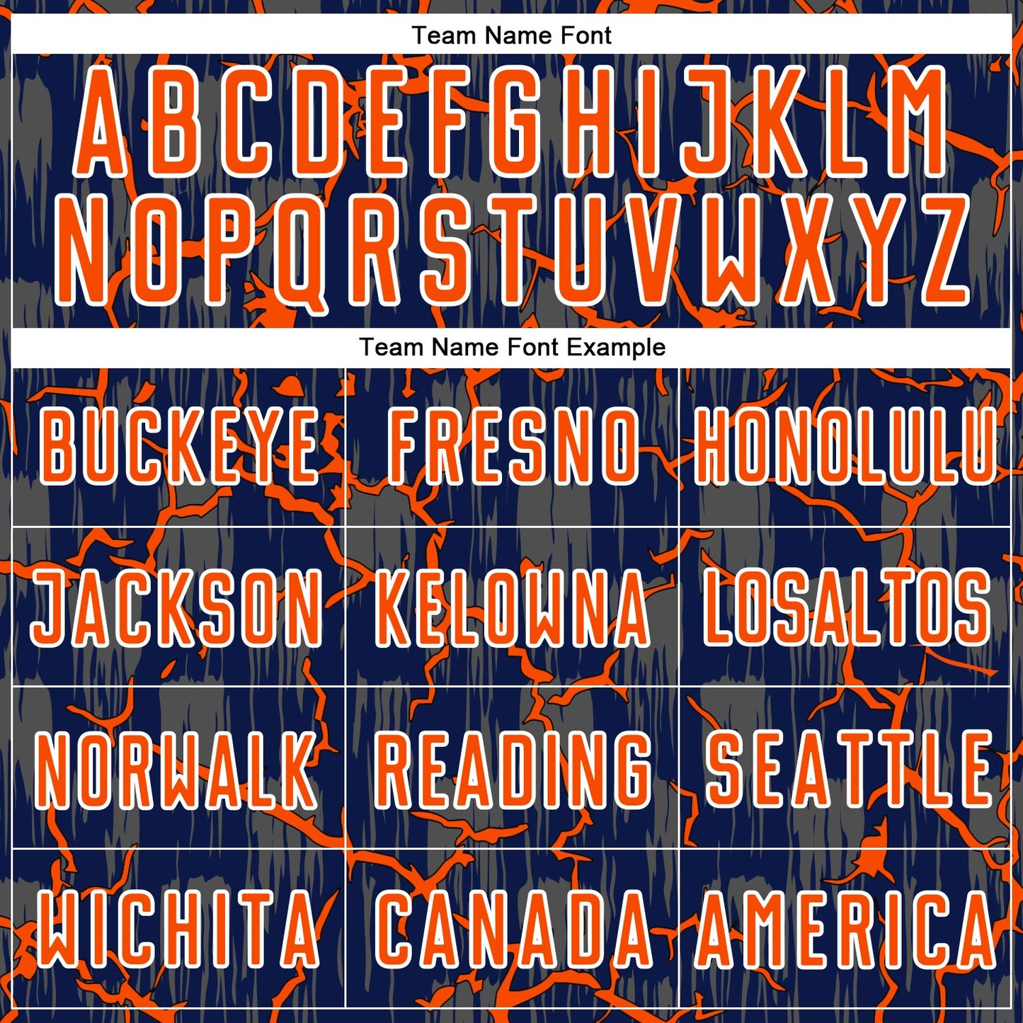 Custom Navy Orange-White Lightning Sublimation Soccer Uniform Jersey view 5