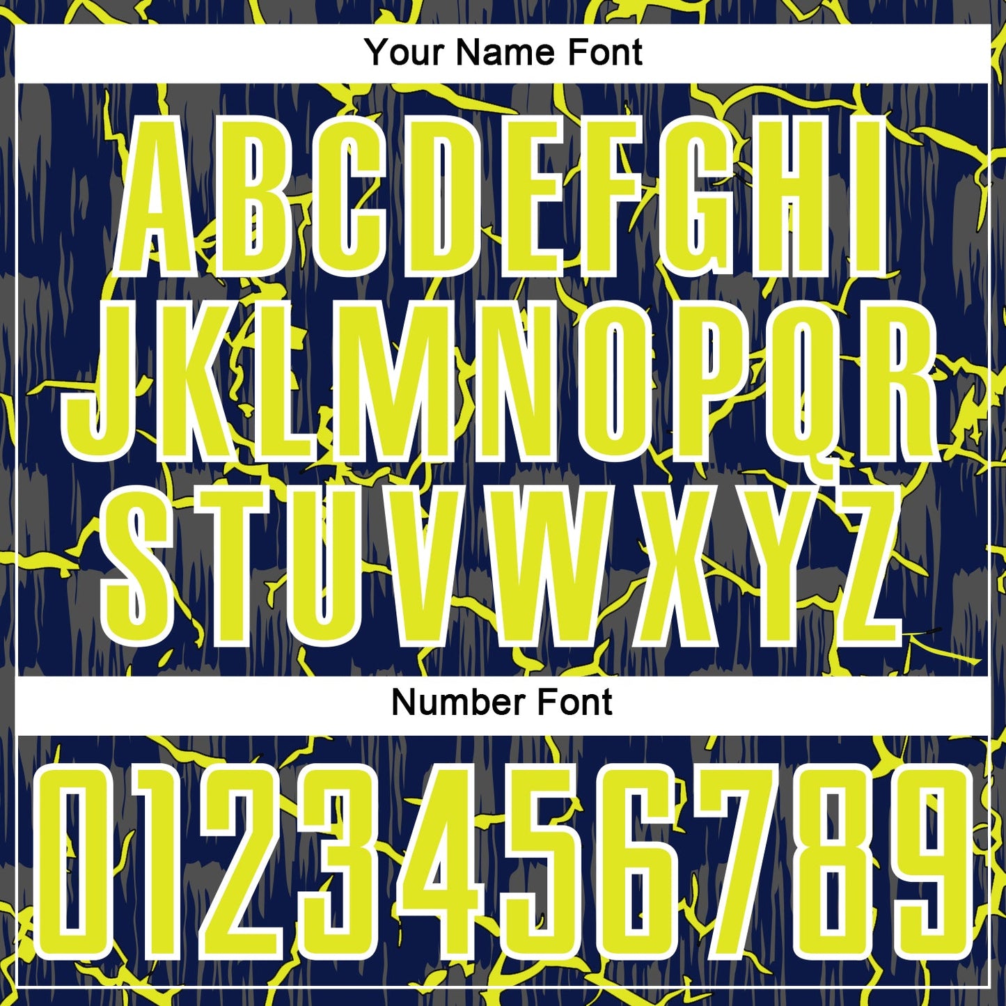 Custom Navy Neon Yellow-White Lightning Sublimation Soccer Uniform Jersey view 6