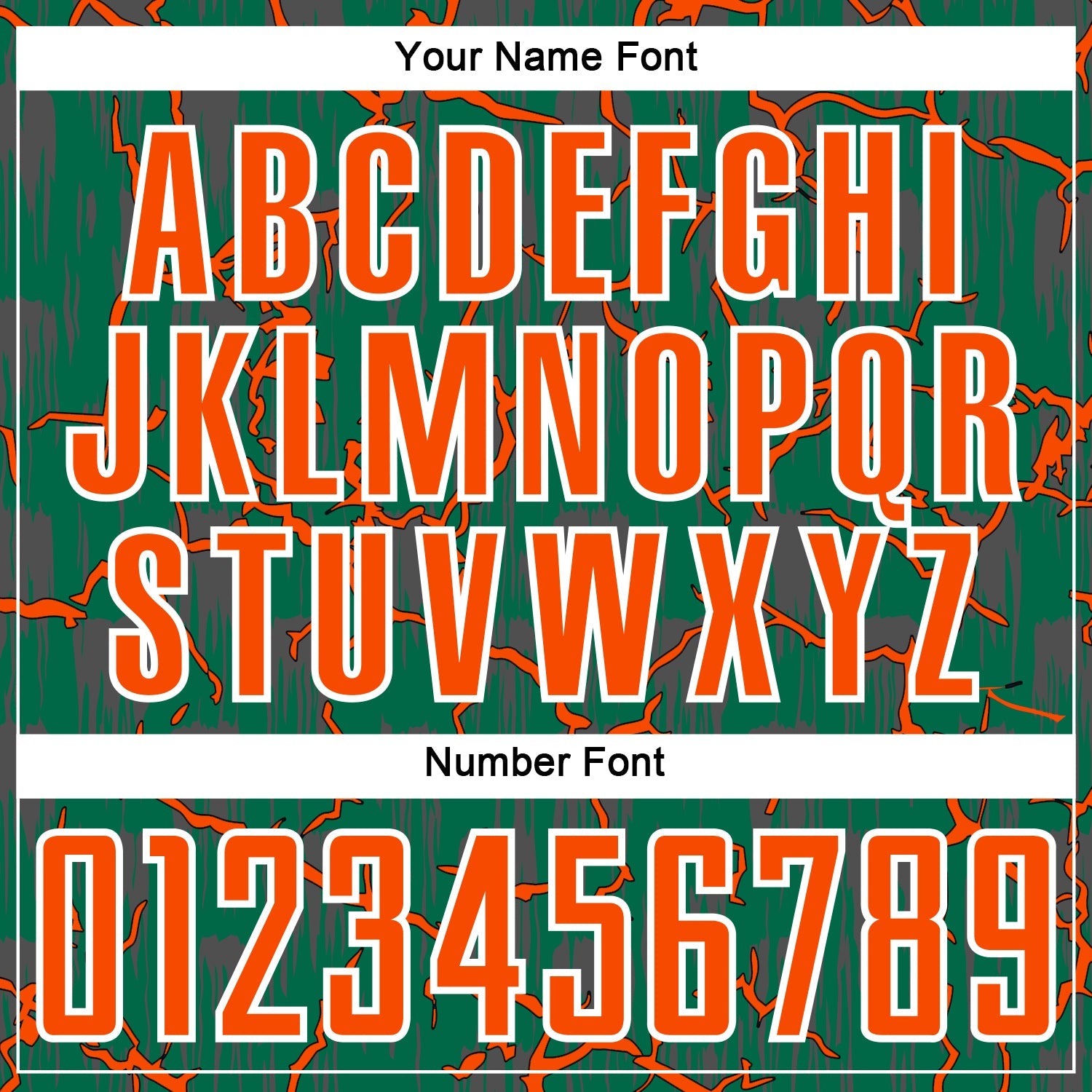 Custom Kelly Green Orange-White Lightning Sublimation Soccer Uniform Jersey view 6