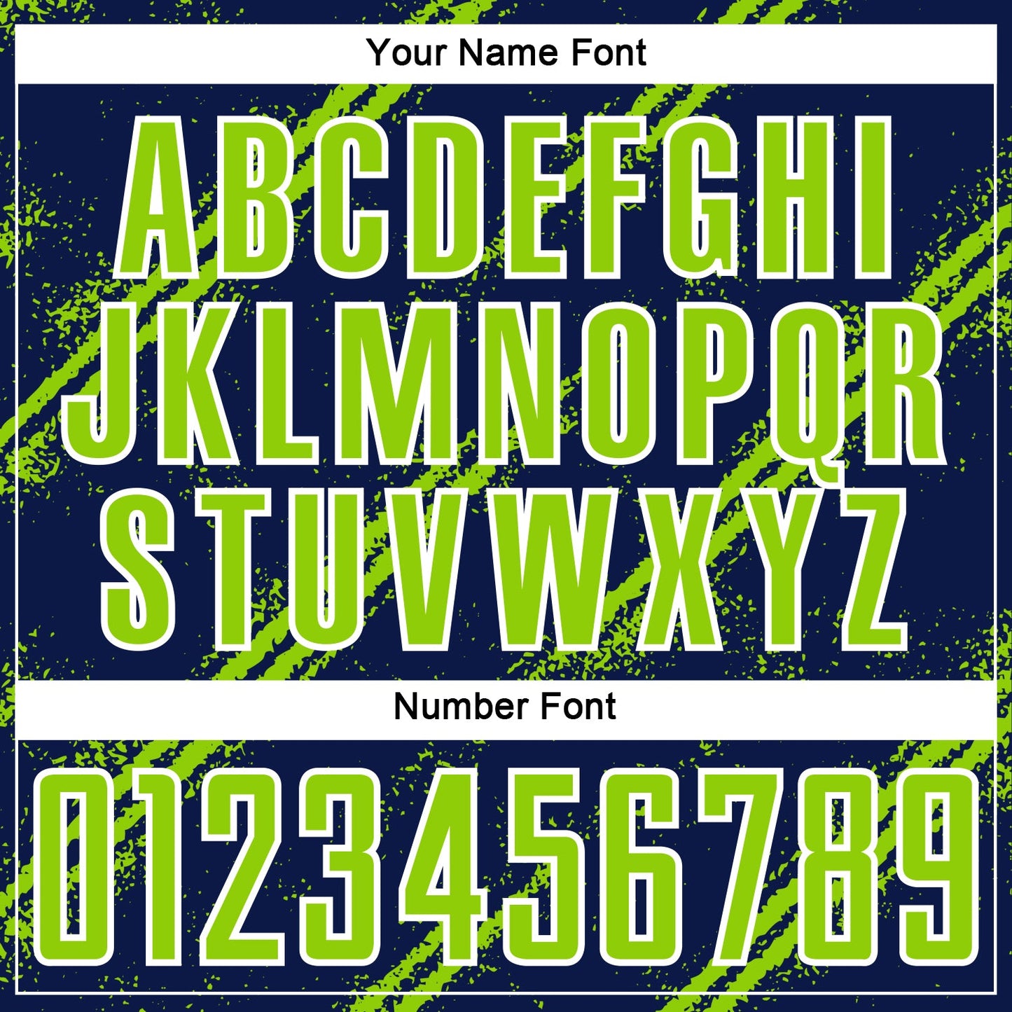 Custom Navy Neon Green-White Abstract Fragment Art Splash Sublimation Soccer Uniform Jersey view 6