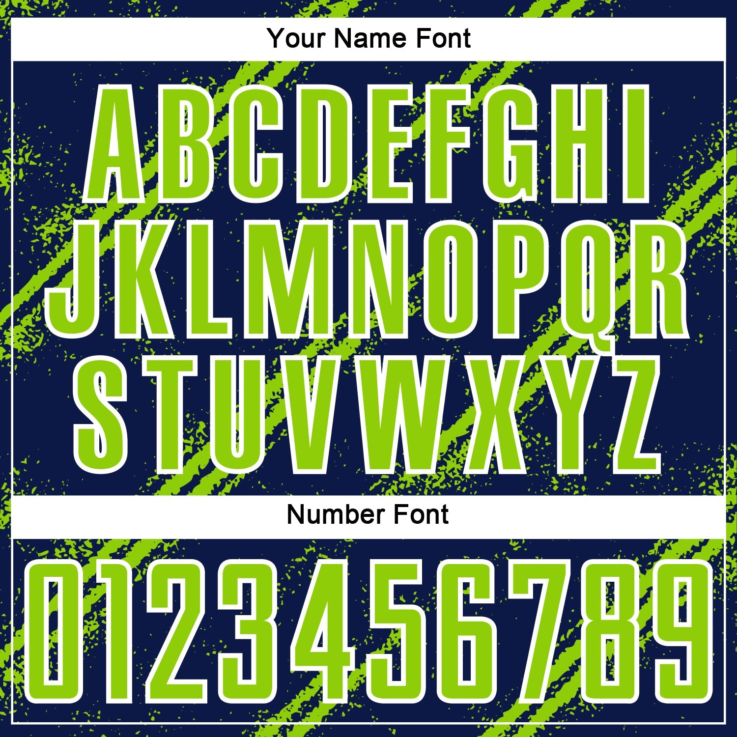 Custom Navy Neon Green-White Abstract Fragment Art Splash Sublimation Soccer Uniform Jersey view 6