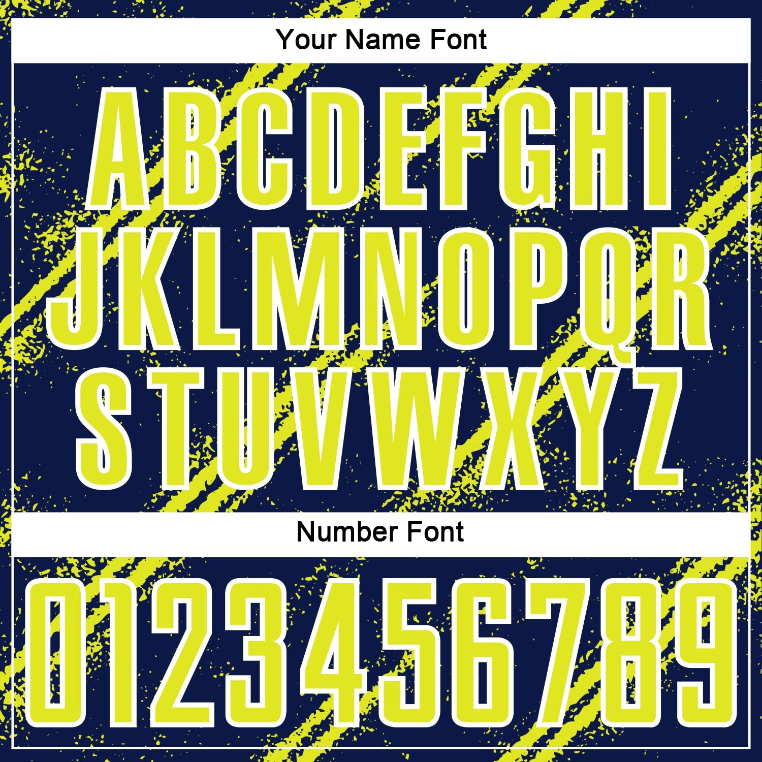 Custom Navy Neon Yellow-White Abstract Fragment Art Splash Sublimation Soccer Uniform Jersey view 6
