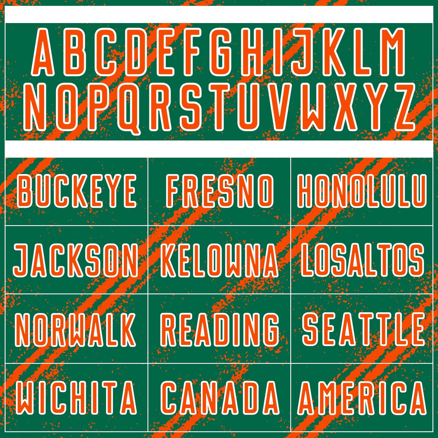 Custom Kelly Green Orange-White Abstract Fragment Art Splash Sublimation Soccer Uniform Jersey view 5