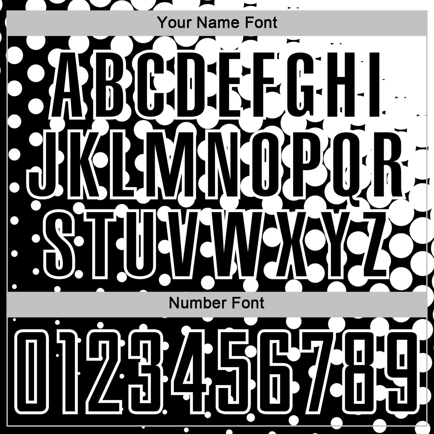 Custom Black White Modern Polka Dot Sublimation Soccer Uniform Jersey view 6