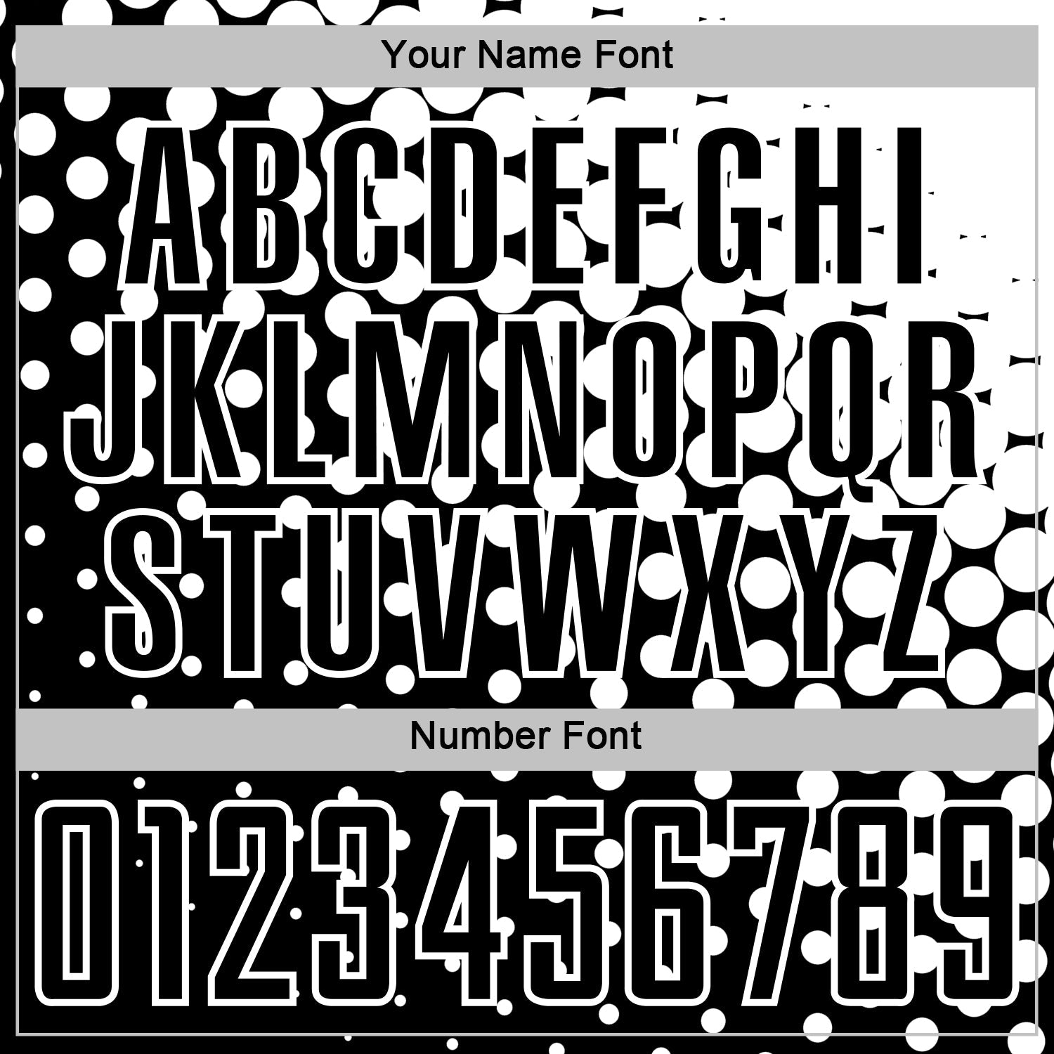 Custom Black White Modern Polka Dot Sublimation Soccer Uniform Jersey view 6