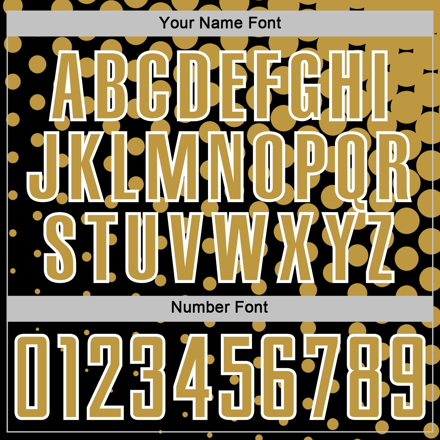Custom Black Old Gold-White Modern Polka Dot Sublimation Soccer Uniform Jersey view 6