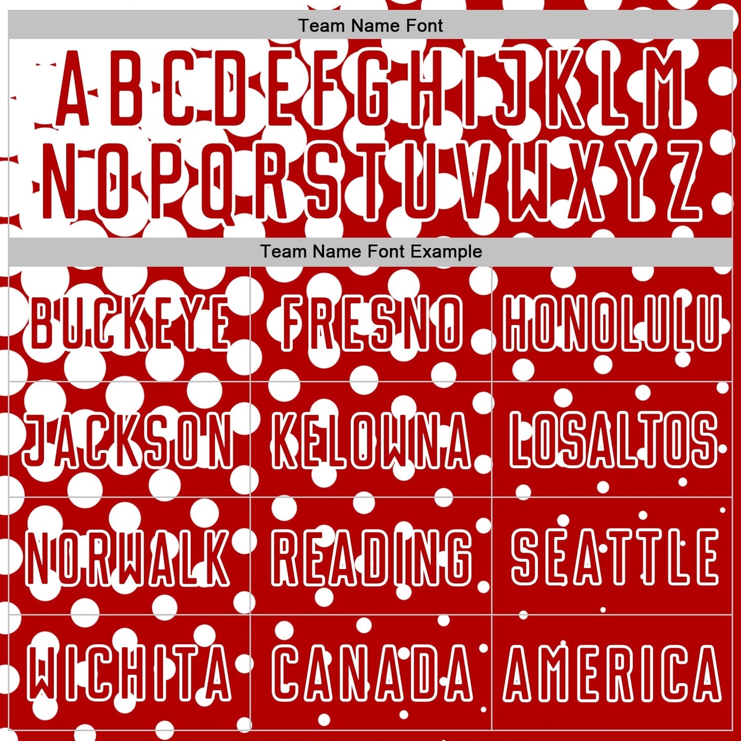 Custom Red White Modern Polka Dot Sublimation Soccer Uniform Jersey view 5