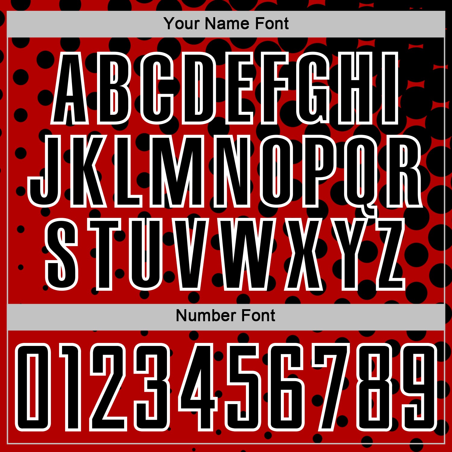 Custom Red Black-White Modern Polka Dot Sublimation Soccer Uniform Jersey view 6