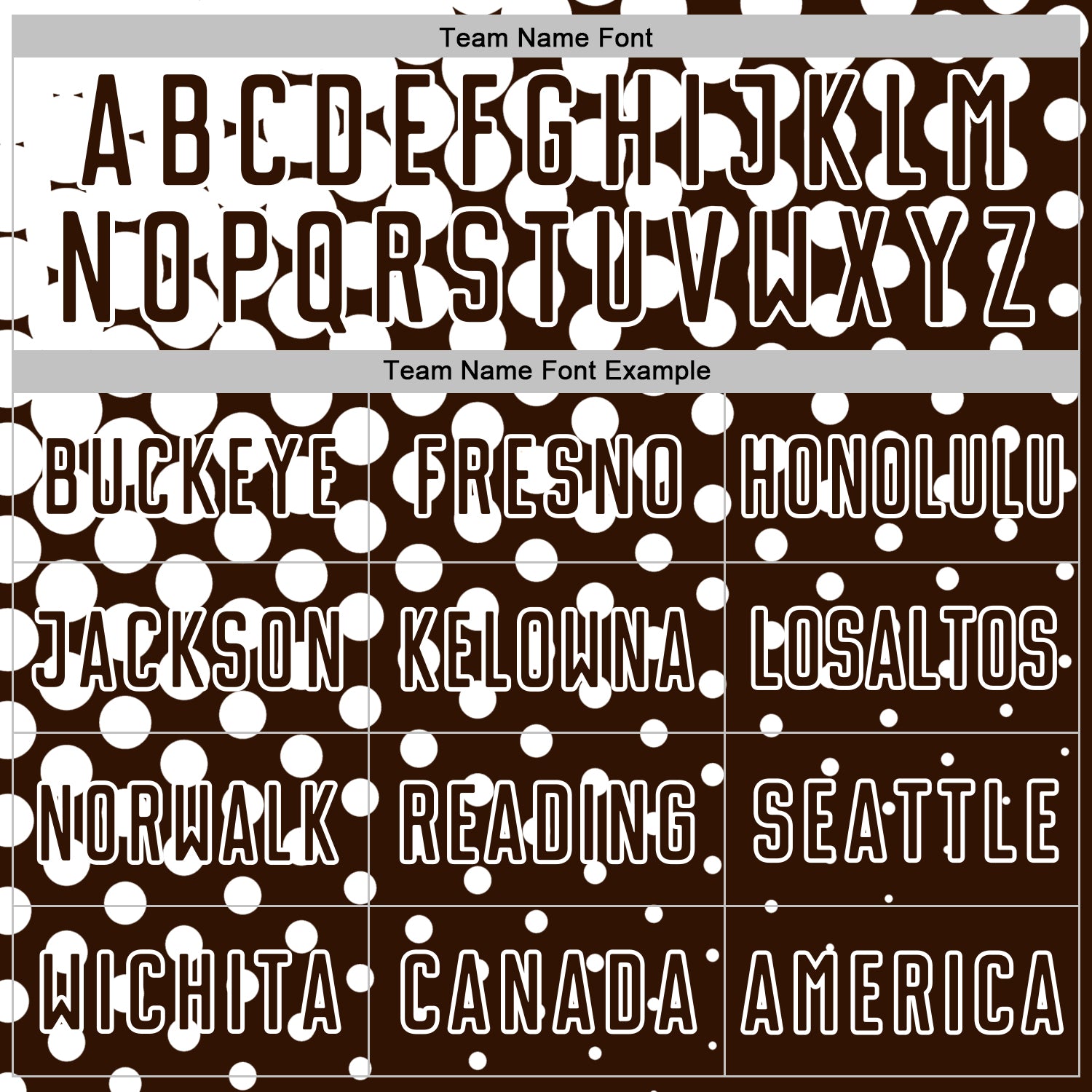 Custom Brown White Modern Polka Dot Sublimation Soccer Uniform Jersey view 5