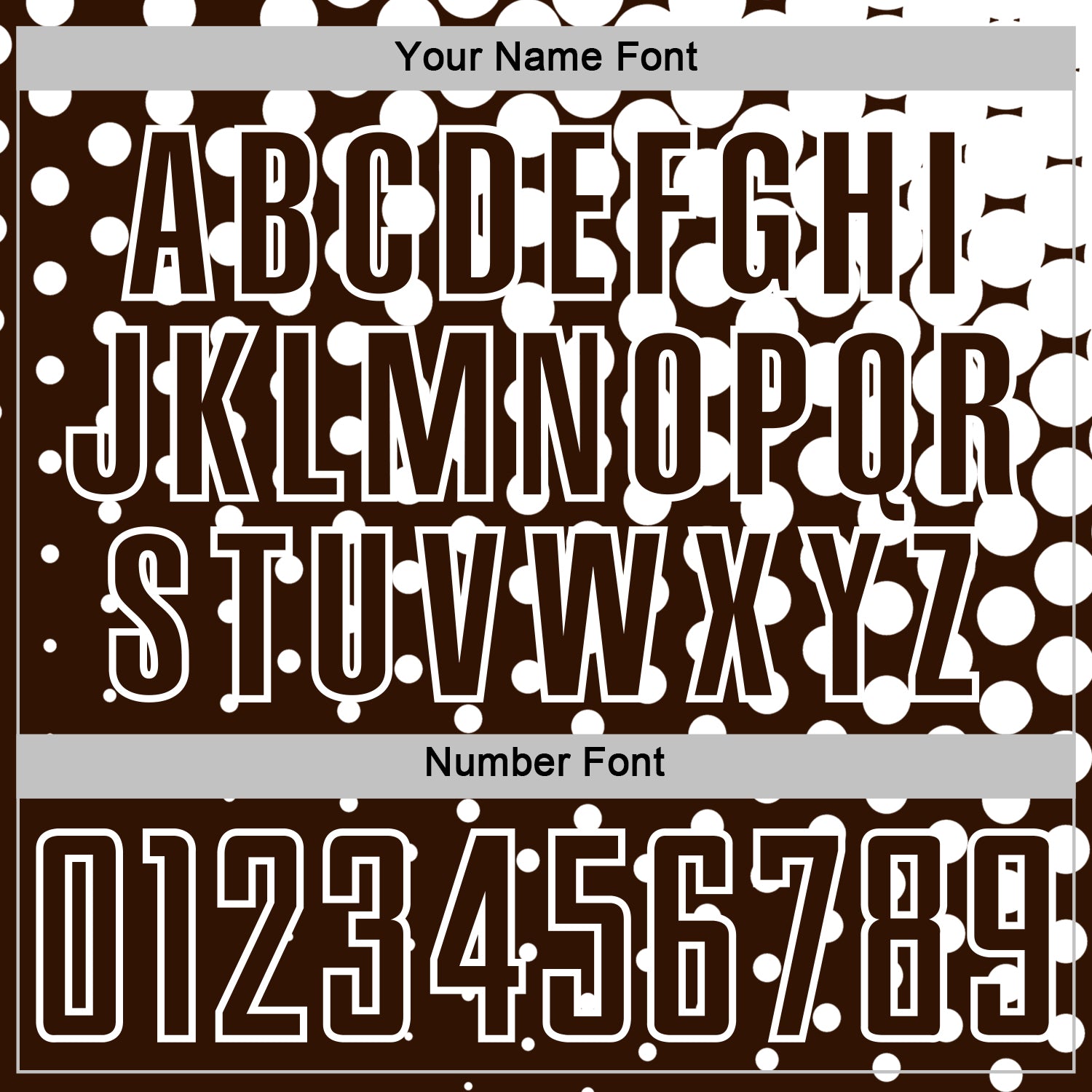 Custom Brown White Modern Polka Dot Sublimation Soccer Uniform Jersey view 6