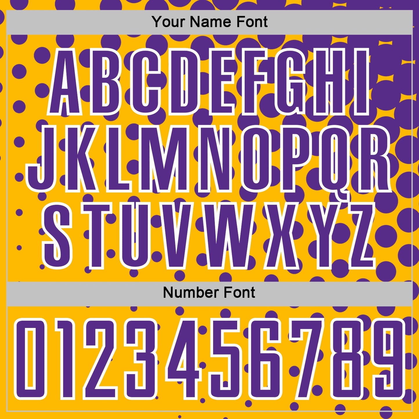 Custom Gold Purple-White Modern Polka Dot Sublimation Soccer Uniform Jersey view 6