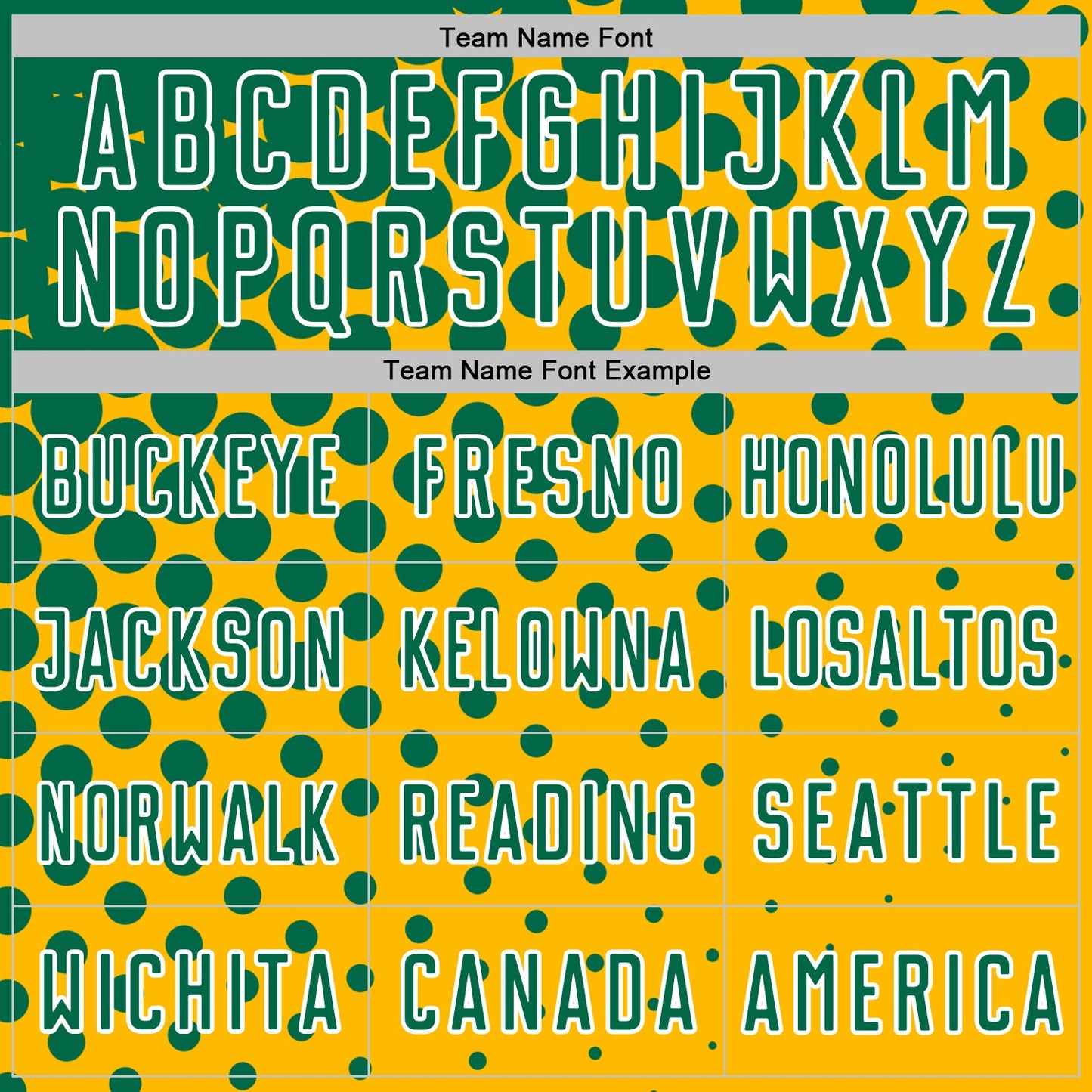 Custom Gold Kelly Green-White Modern Polka Dot Sublimation Soccer Uniform Jersey view 5