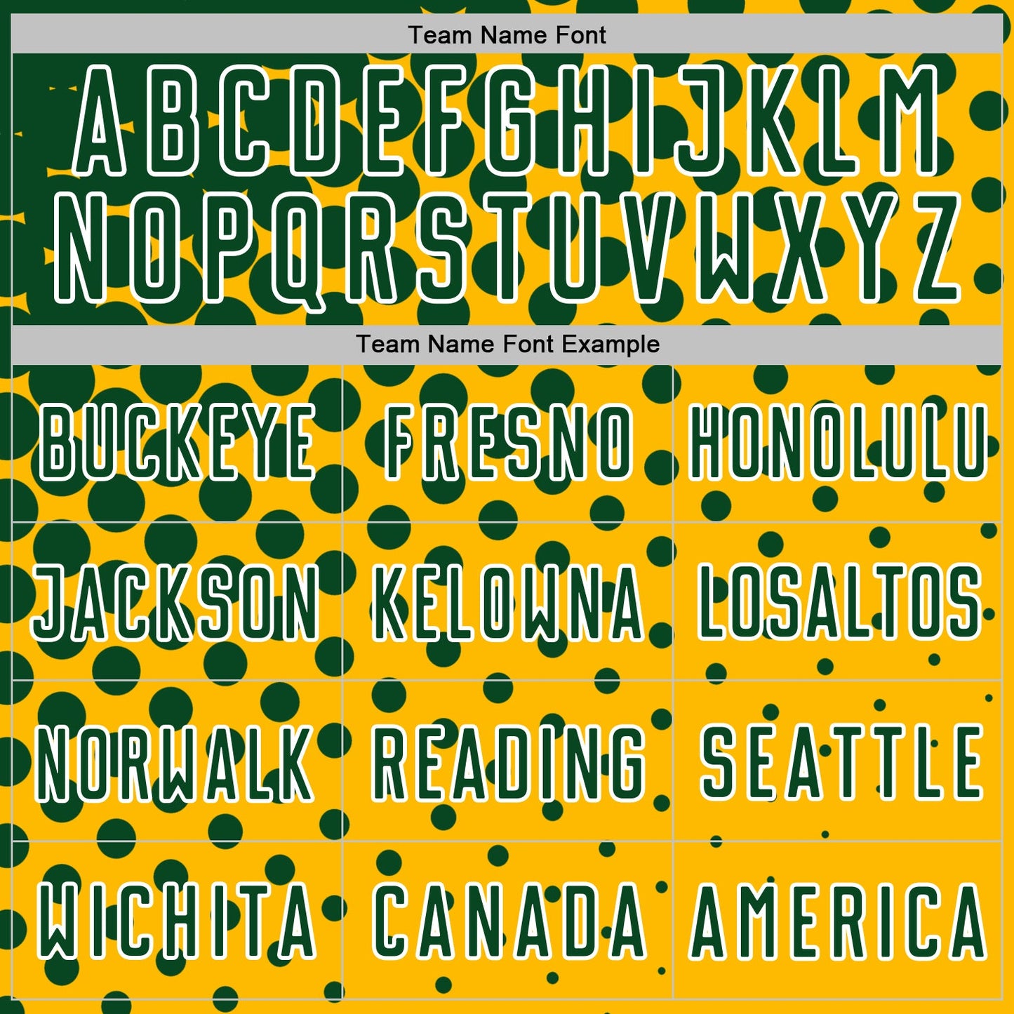 Custom Gold Green-White Modern Polka Dot Sublimation Soccer Uniform Jersey view 5