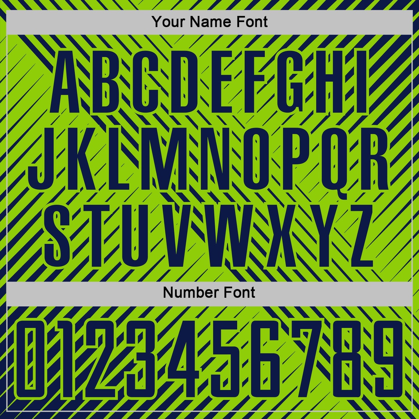 Custom Navy Neon Green Line Sublimation Soccer Uniform Jersey view 6