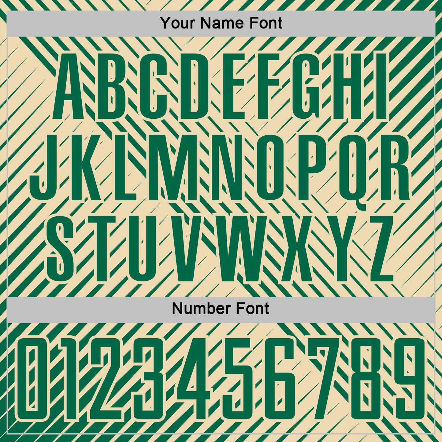 Custom Kelly Green Cream Line Sublimation Soccer Uniform Jersey view 6