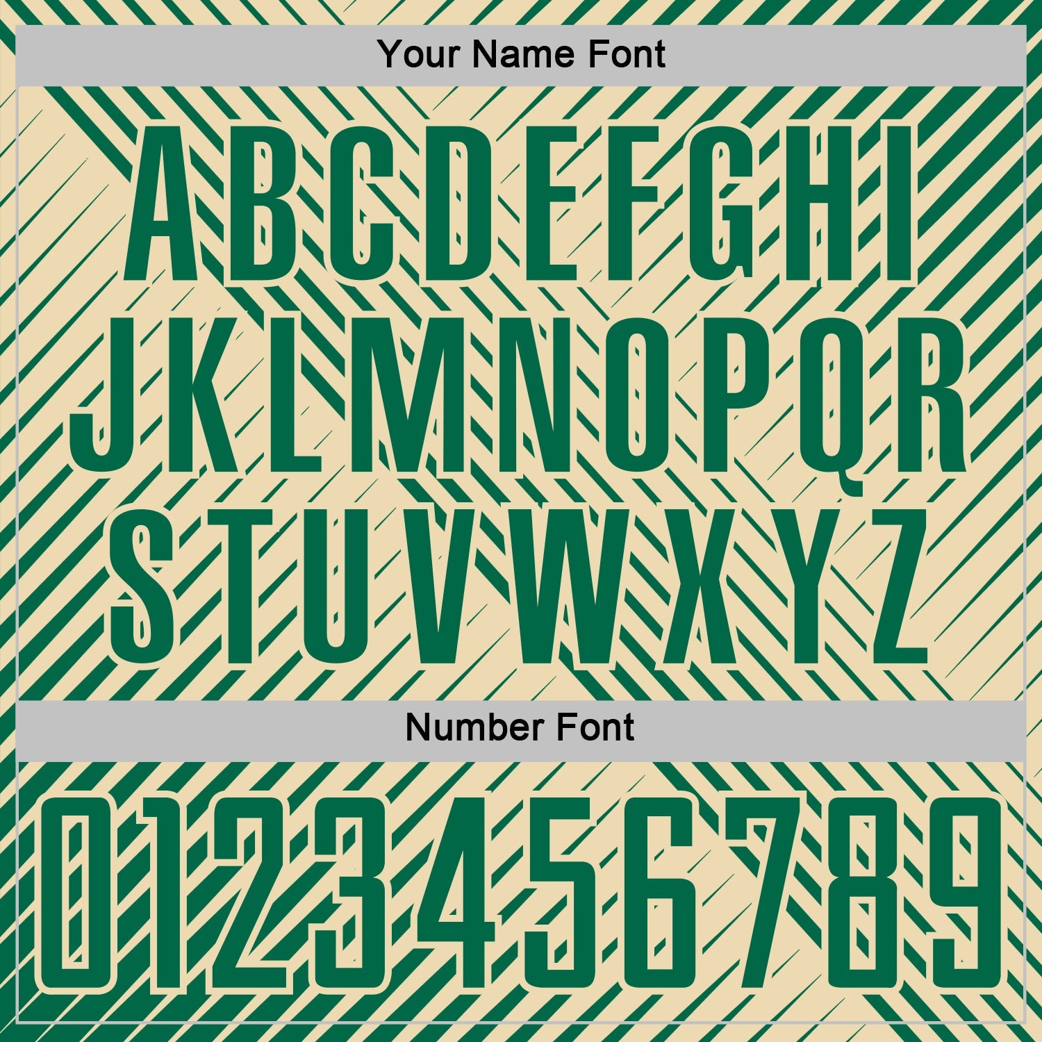 Custom Kelly Green Cream Line Sublimation Soccer Uniform Jersey view 6