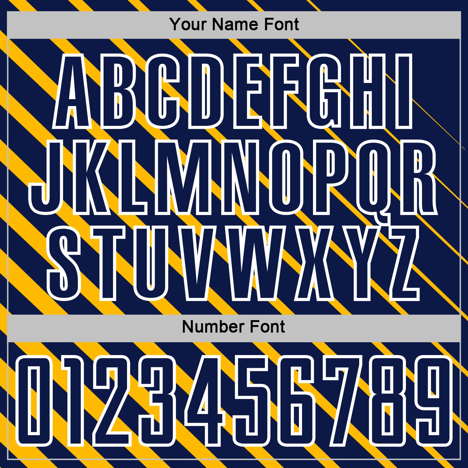 Custom Gold Navy-White Lines Sublimation Soccer Uniform Jersey view 6