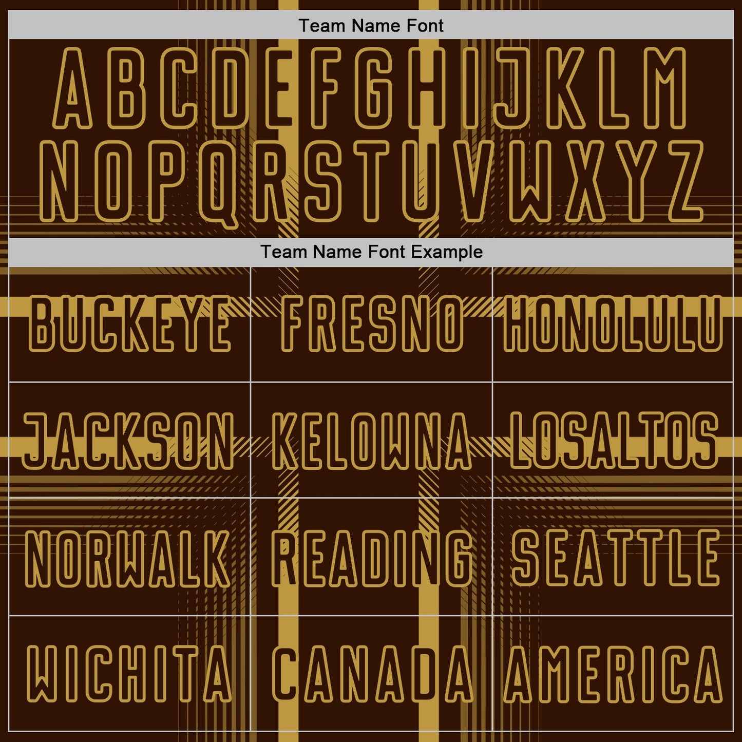 Custom Brown Old Gold Lines Sublimation Soccer Uniform Jersey view 5