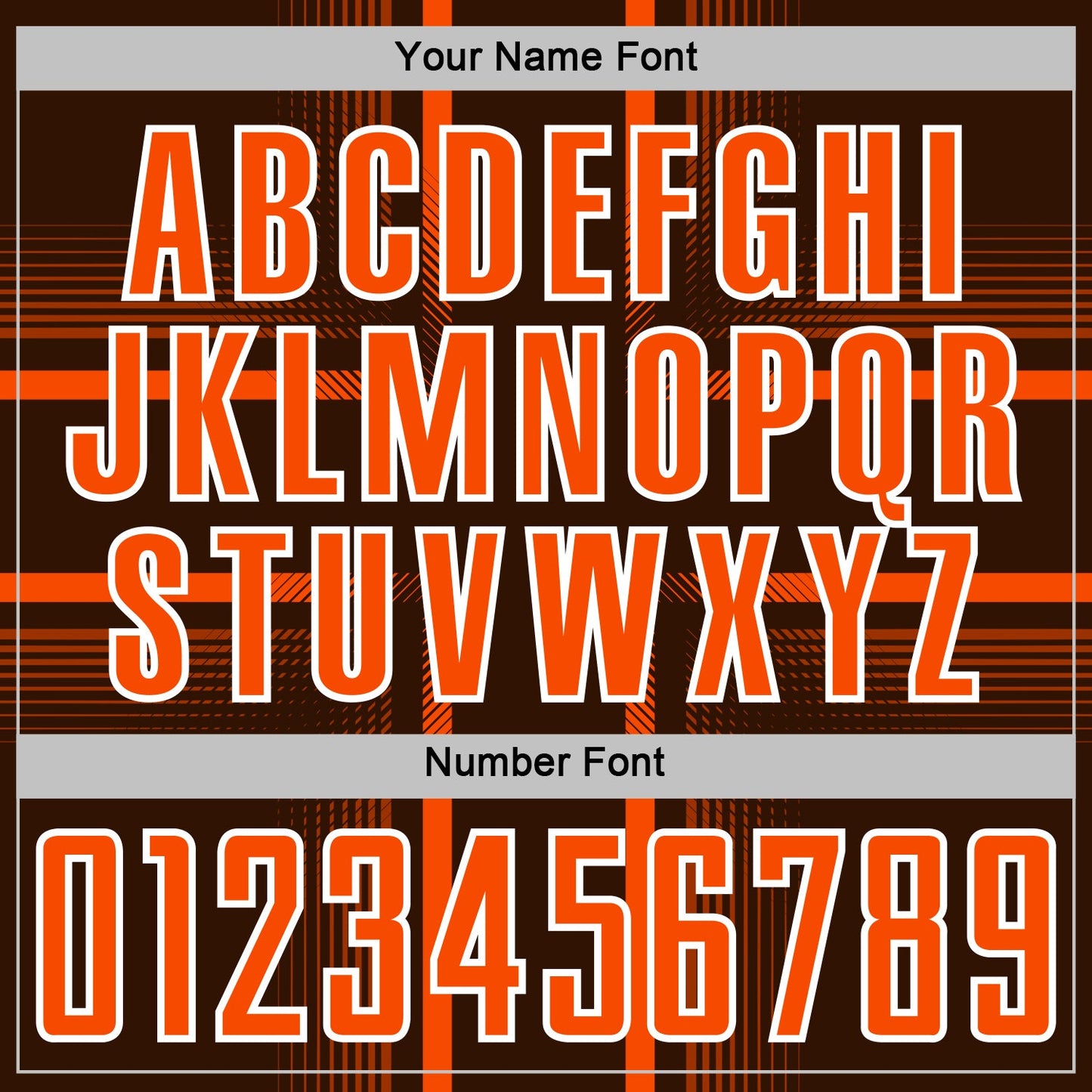 Custom Brown Orange-White Lines Sublimation Soccer Uniform Jersey view 6