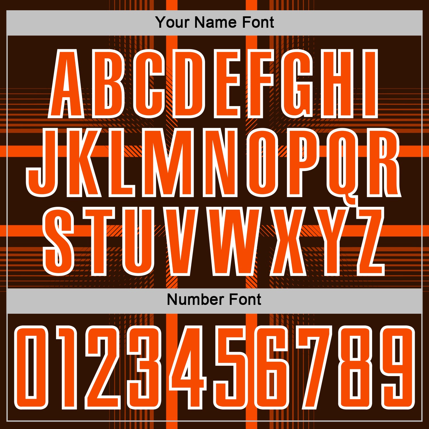 Custom Brown Orange-White Lines Sublimation Soccer Uniform Jersey view 6