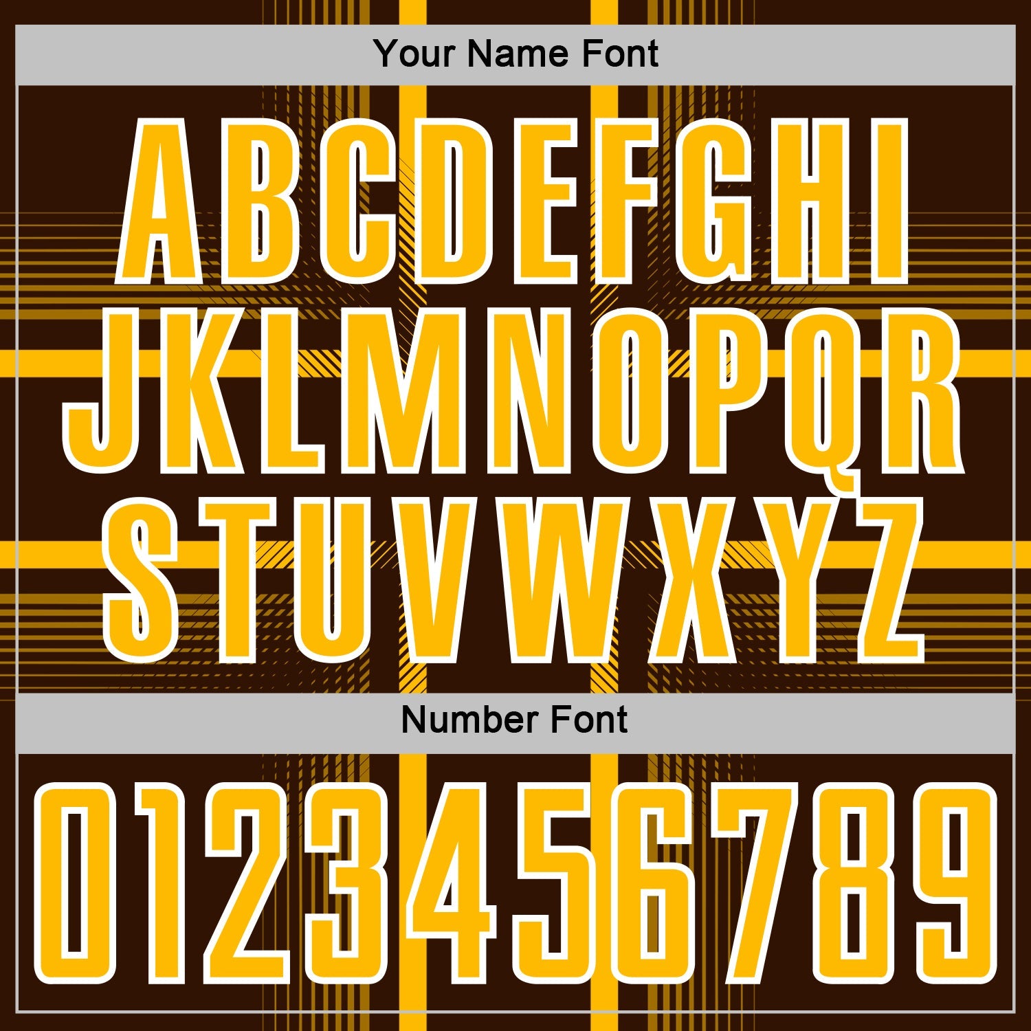 Custom Brown Gold-White Lines Sublimation Soccer Uniform Jersey view 6