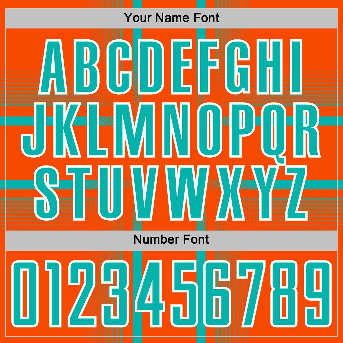 Custom Orange Aqua-White Lines Sublimation Soccer Uniform Jersey view 6
