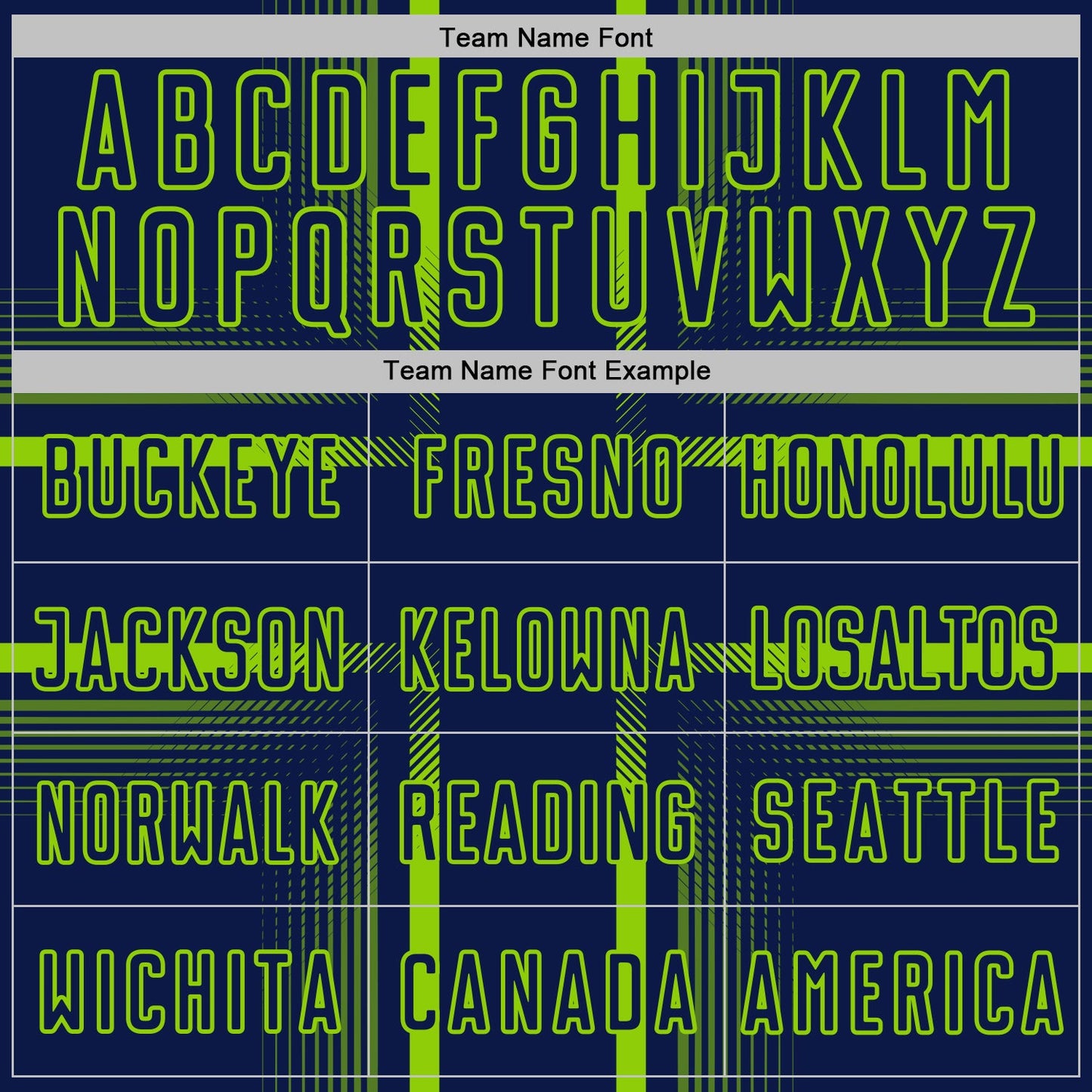 Custom Navy Neon Green-White Lines Sublimation Soccer Uniform Jersey view 5