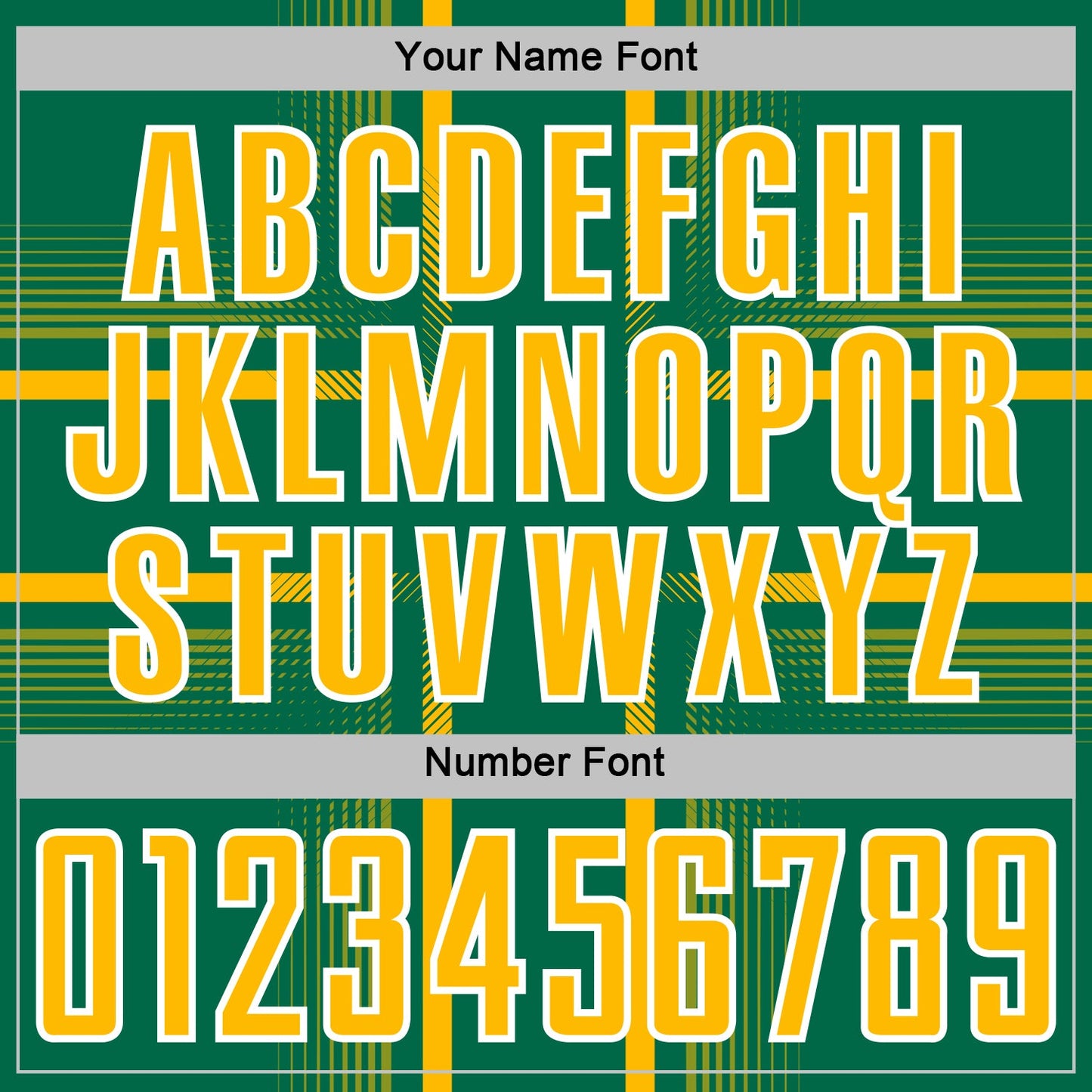 Custom Kelly Green Gold-White Lines Sublimation Soccer Uniform Jersey view 6